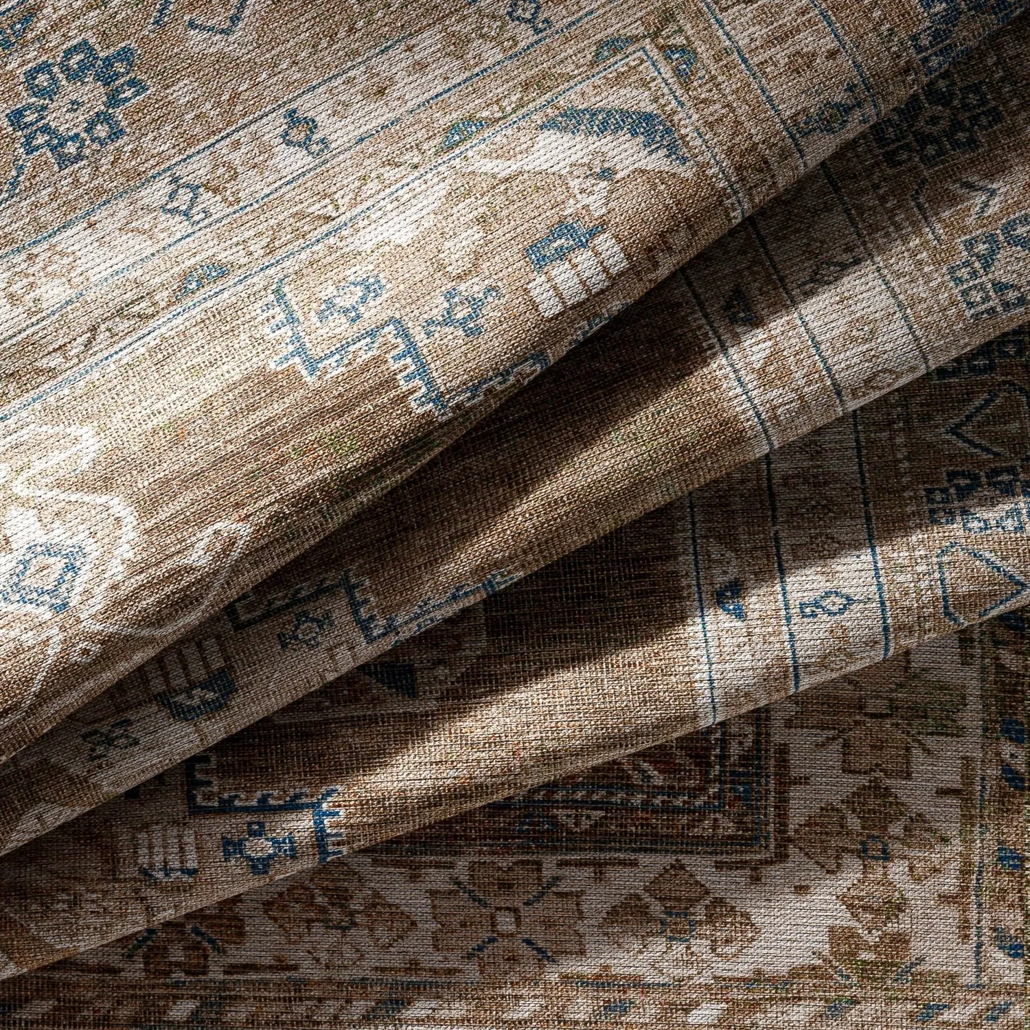 Livabliss Markus Persian Medallion Printed Machine Washable Area Rug