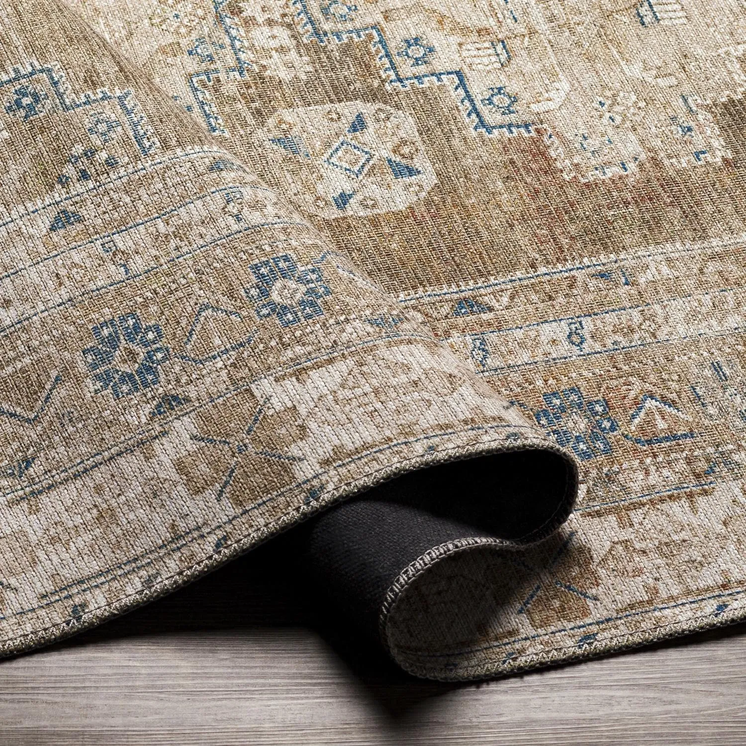 Livabliss Markus Persian Medallion Printed Machine Washable Area Rug