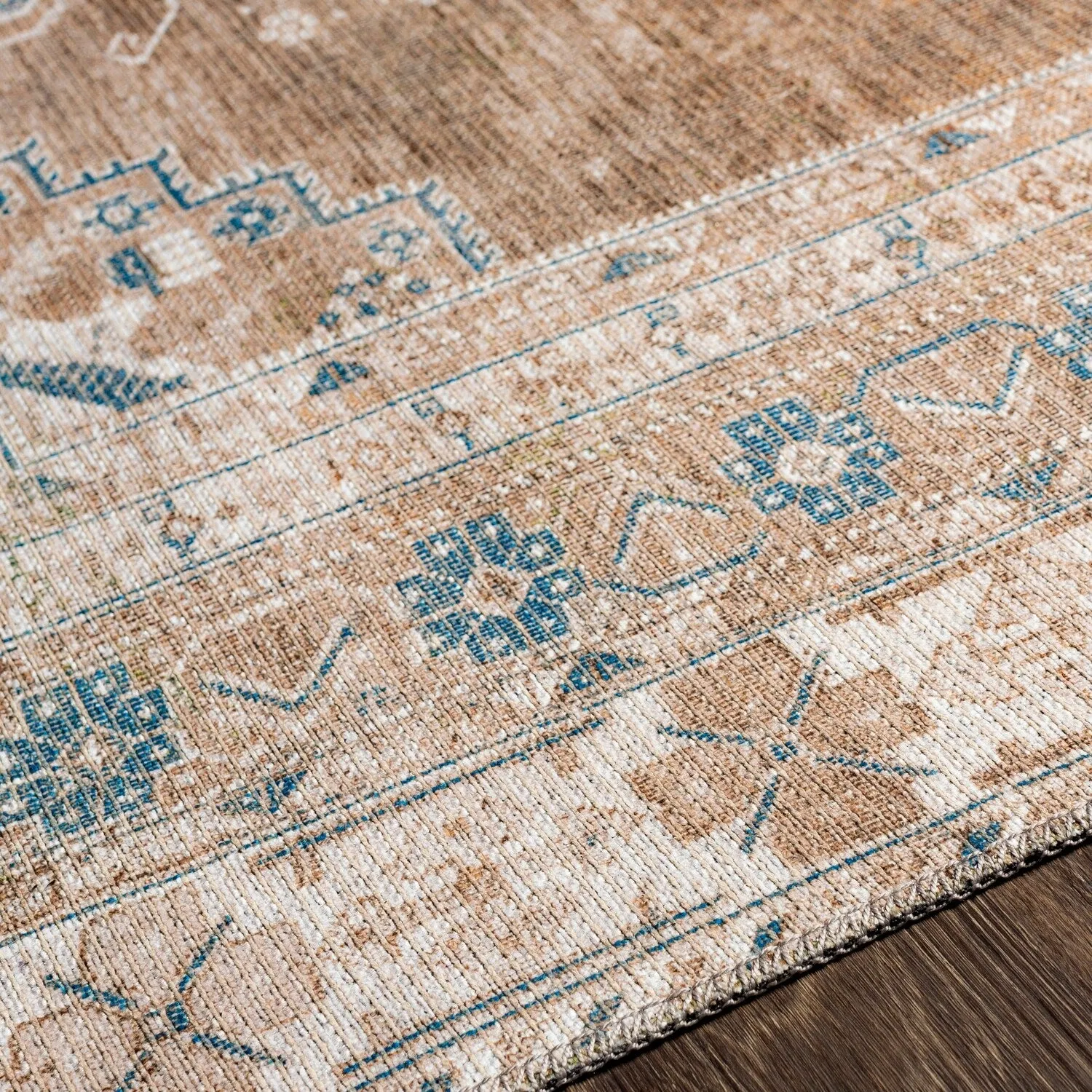 Livabliss Markus Persian Medallion Printed Machine Washable Area Rug