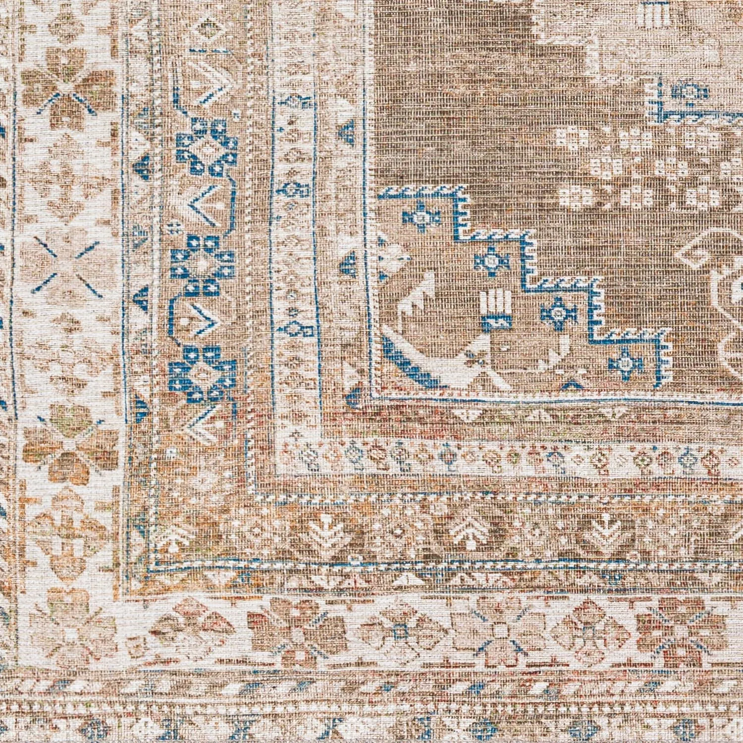 Livabliss Markus Persian Medallion Printed Machine Washable Area Rug