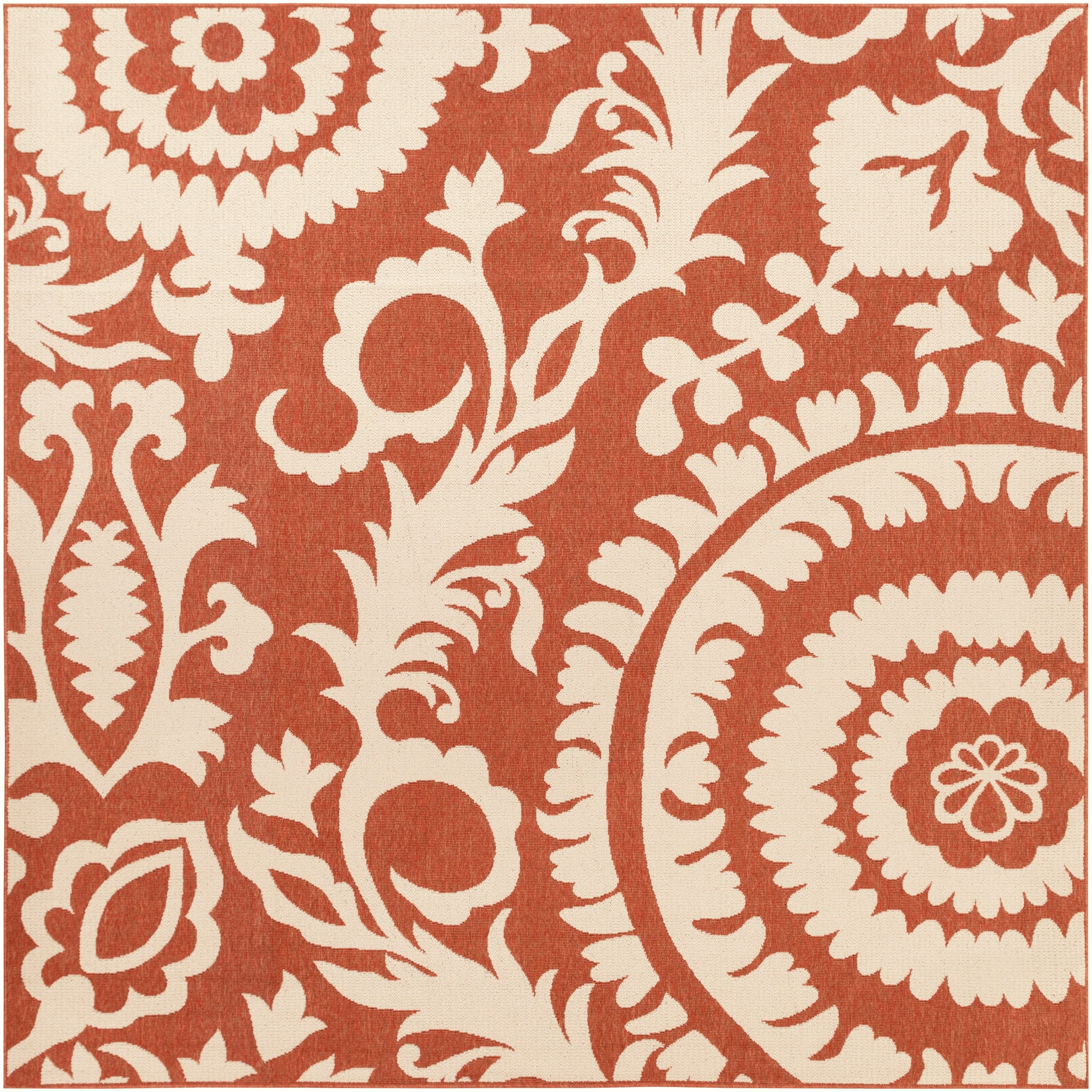 Livabliss Nina Contemporary Floral Indoor/Outdoor Area Rug