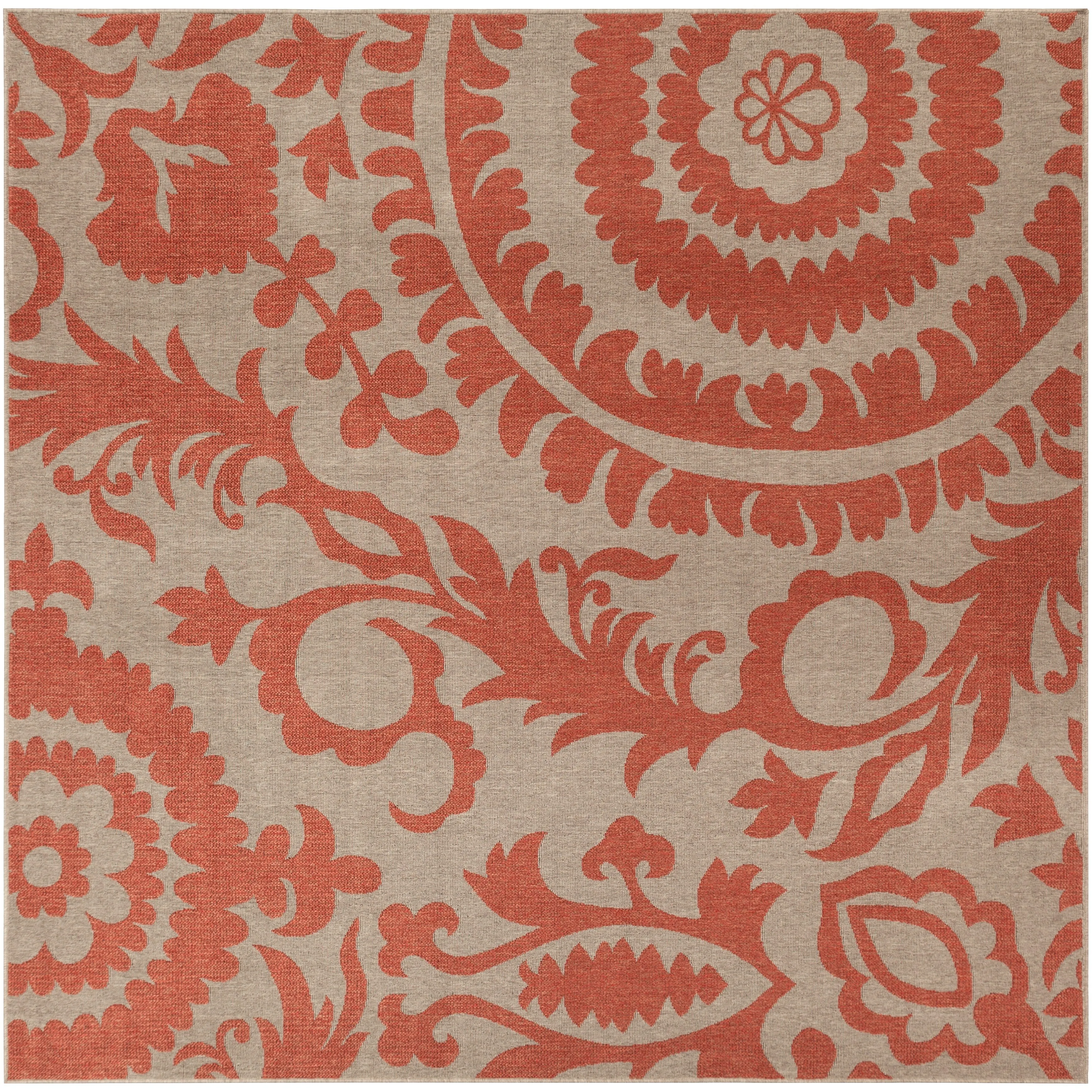 Livabliss Nina Contemporary Floral Indoor/Outdoor Area Rug