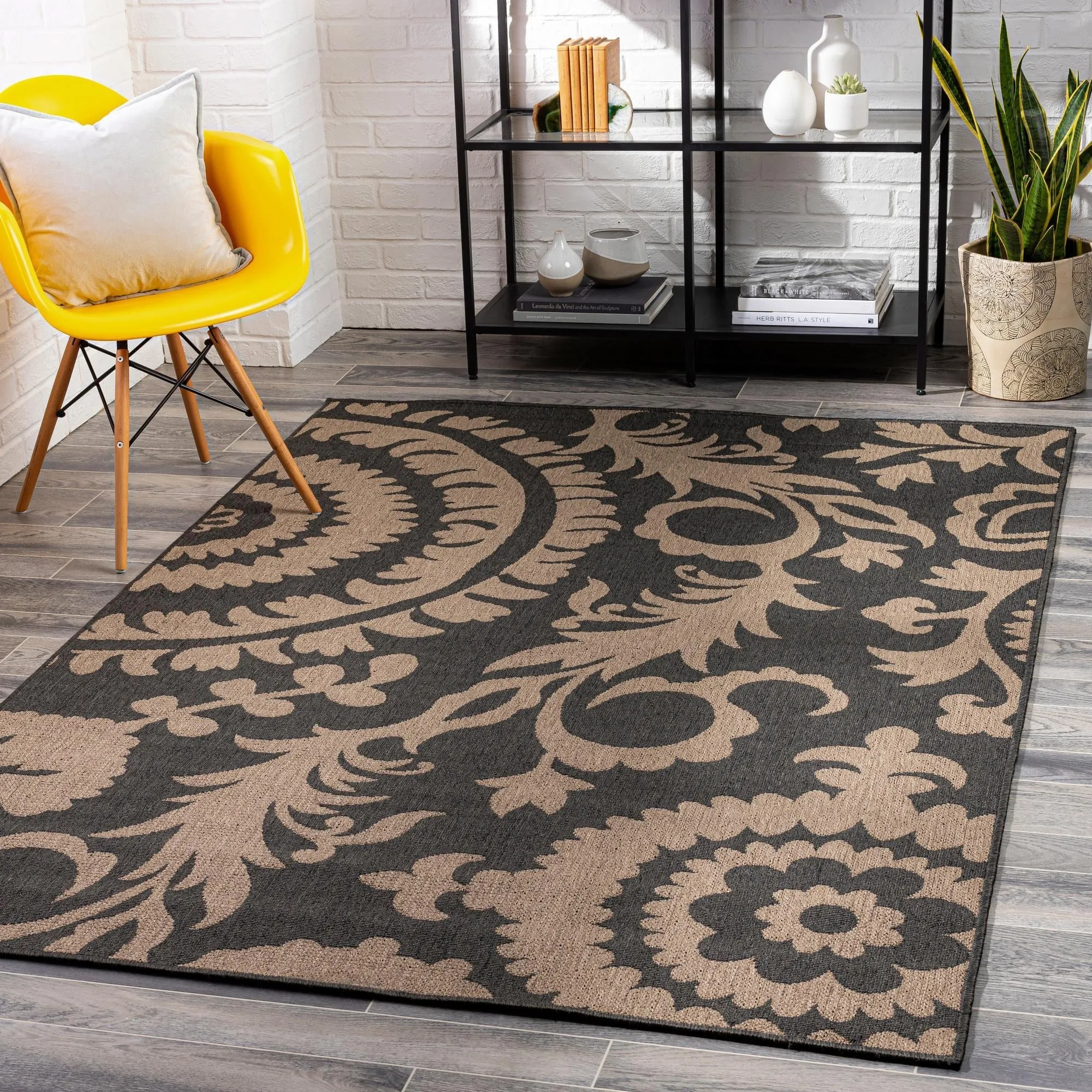 Livabliss Nina Contemporary Floral Indoor/Outdoor Area Rug