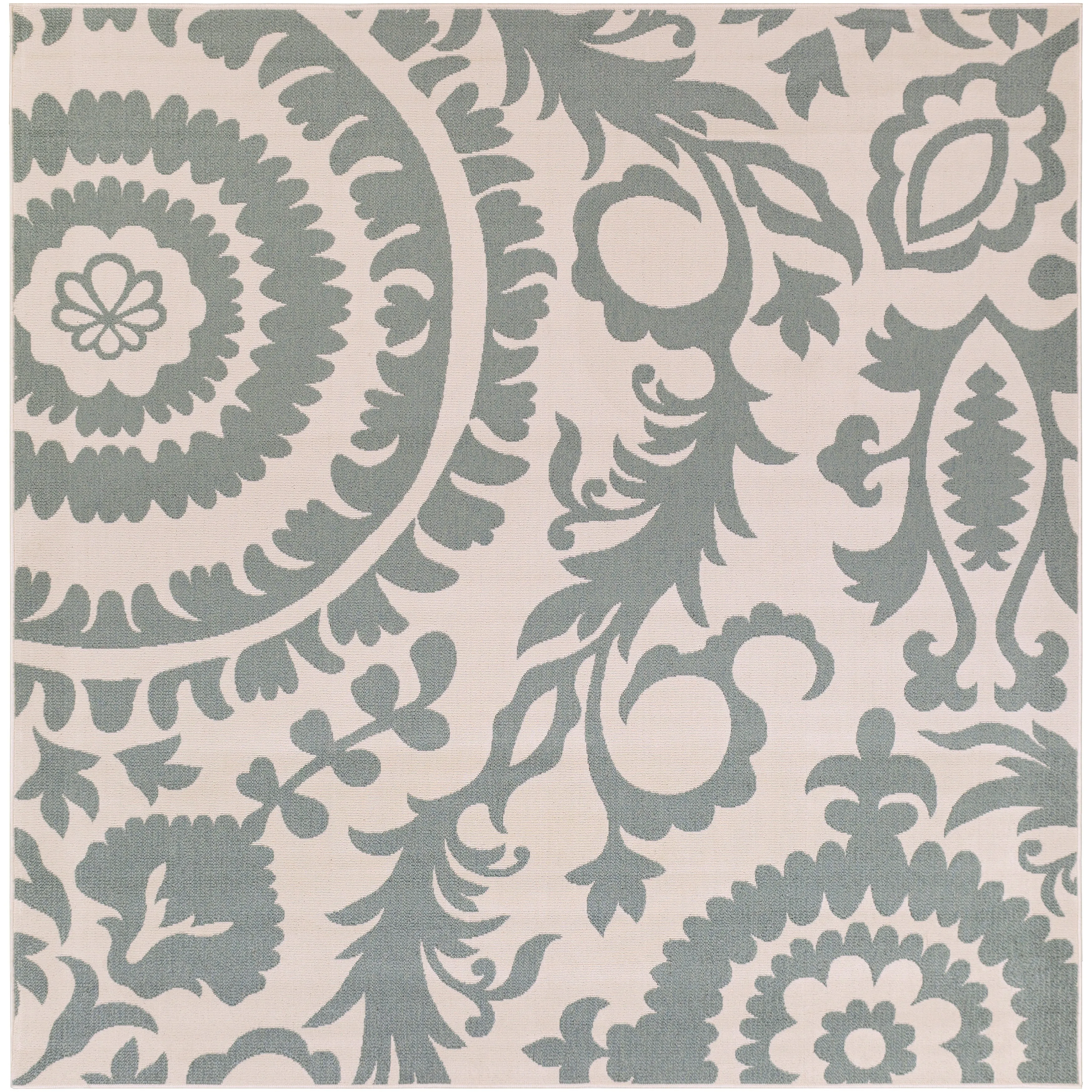 Livabliss Nina Contemporary Floral Indoor/Outdoor Area Rug