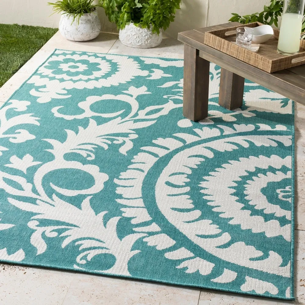 Livabliss Nina Contemporary Floral Indoor/Outdoor Area Rug