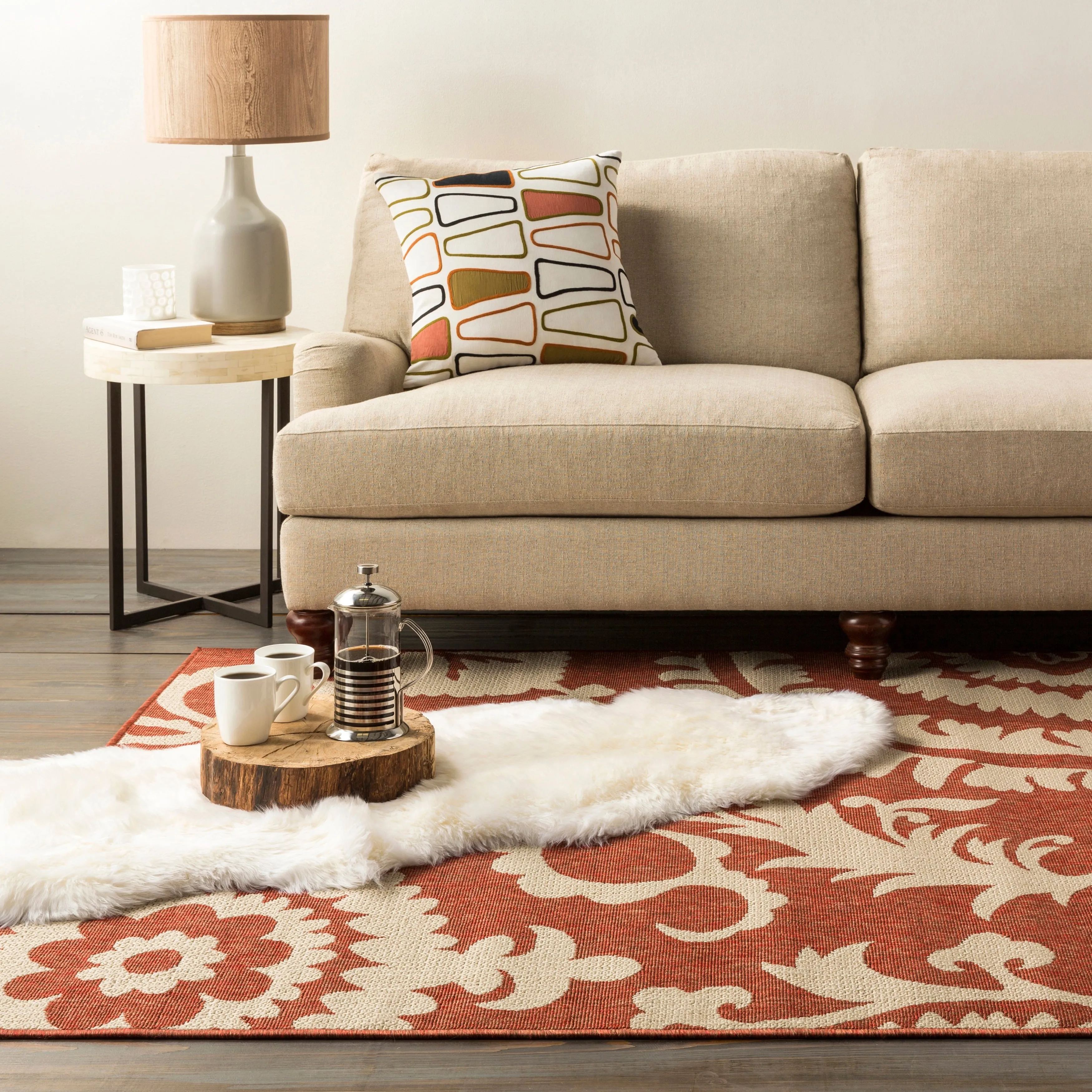 Livabliss Nina Contemporary Floral Indoor/Outdoor Area Rug