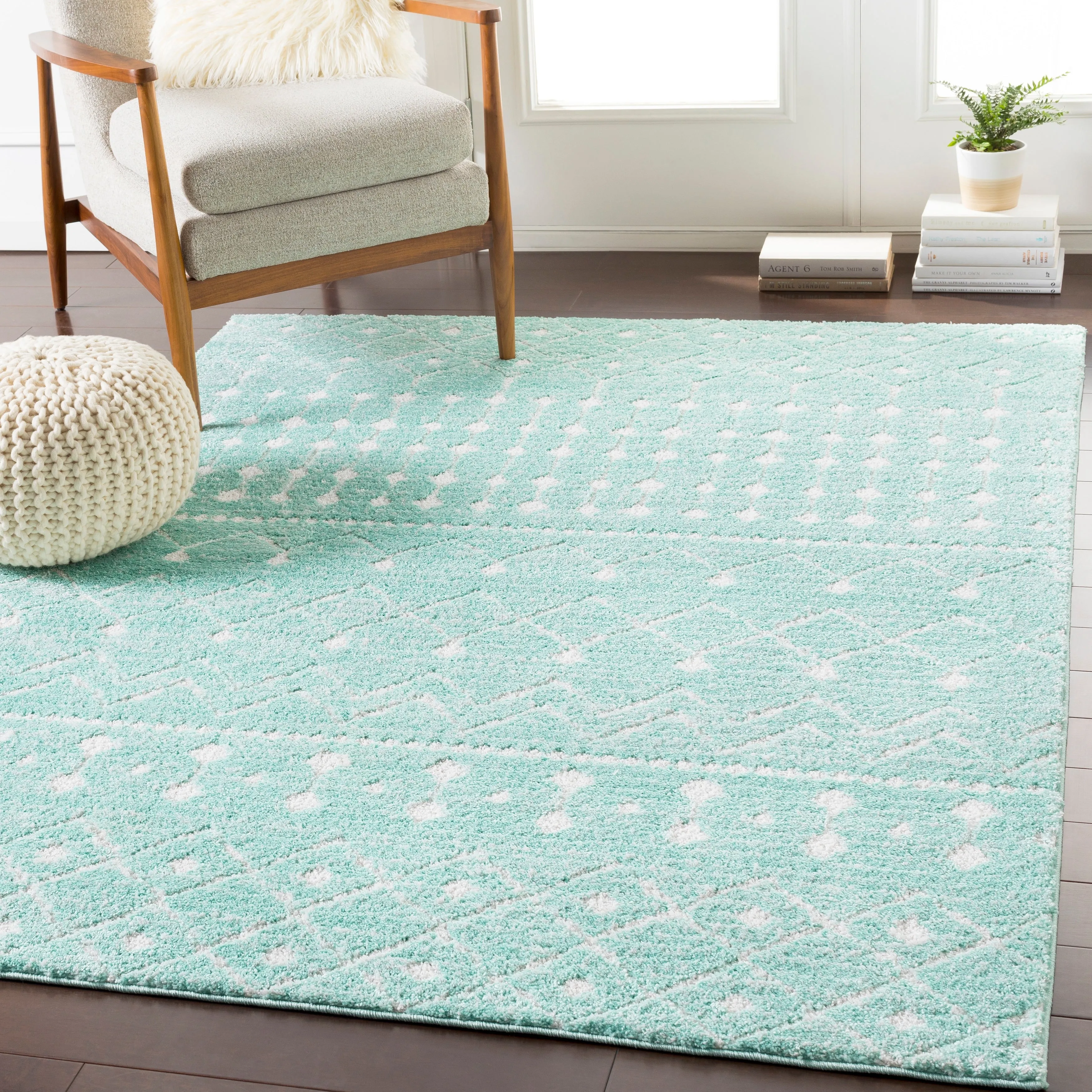 Livabliss Salcedo Bohemian Textural Plush Area Rug