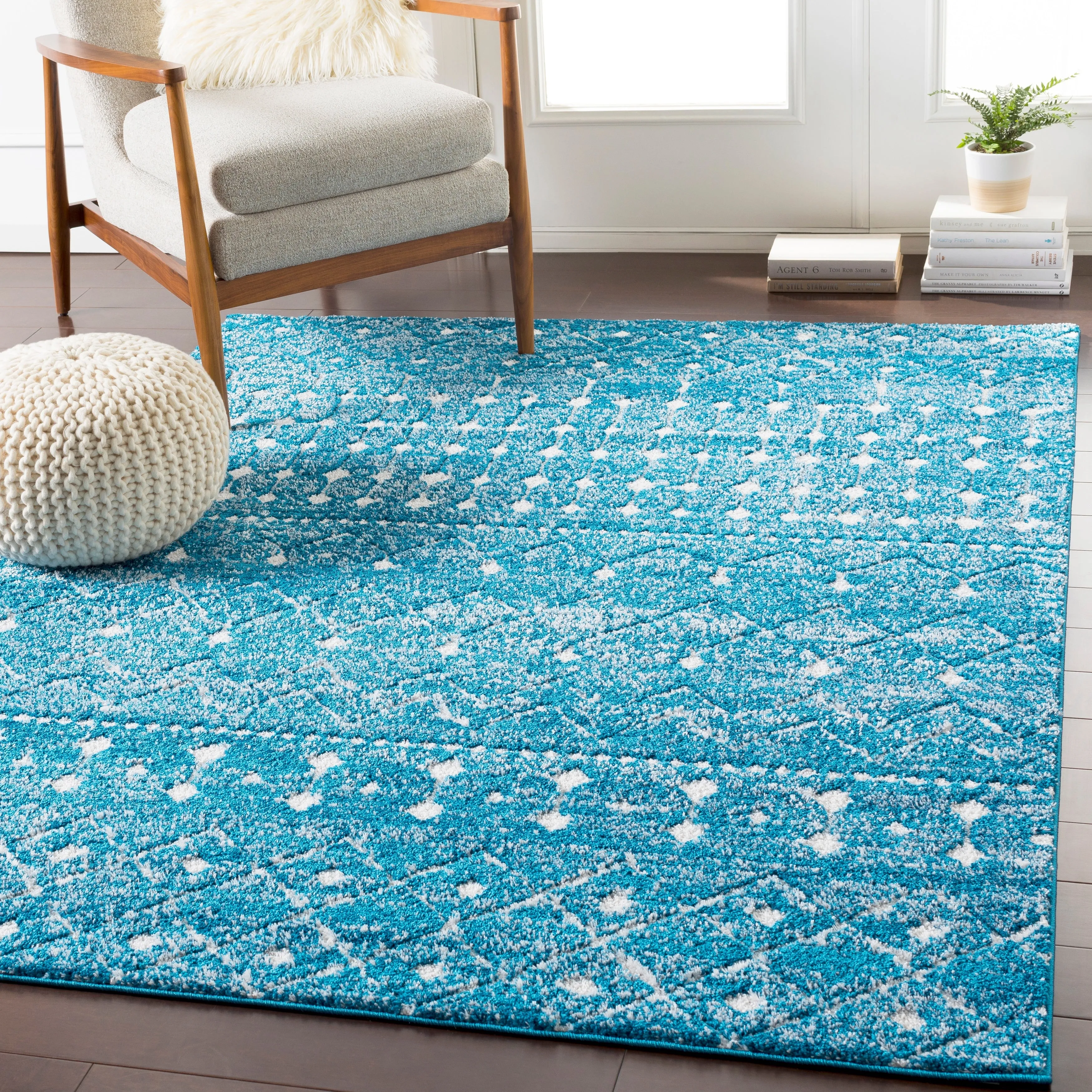 Livabliss Salcedo Bohemian Textural Plush Area Rug