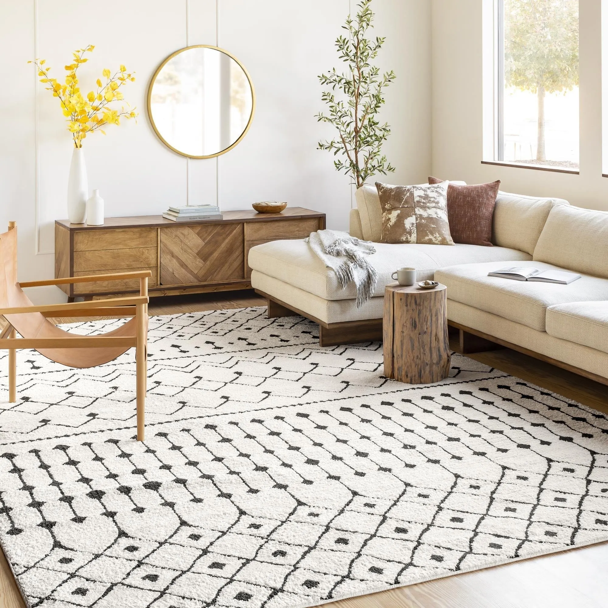 Livabliss Salcedo Bohemian Textural Plush Area Rug