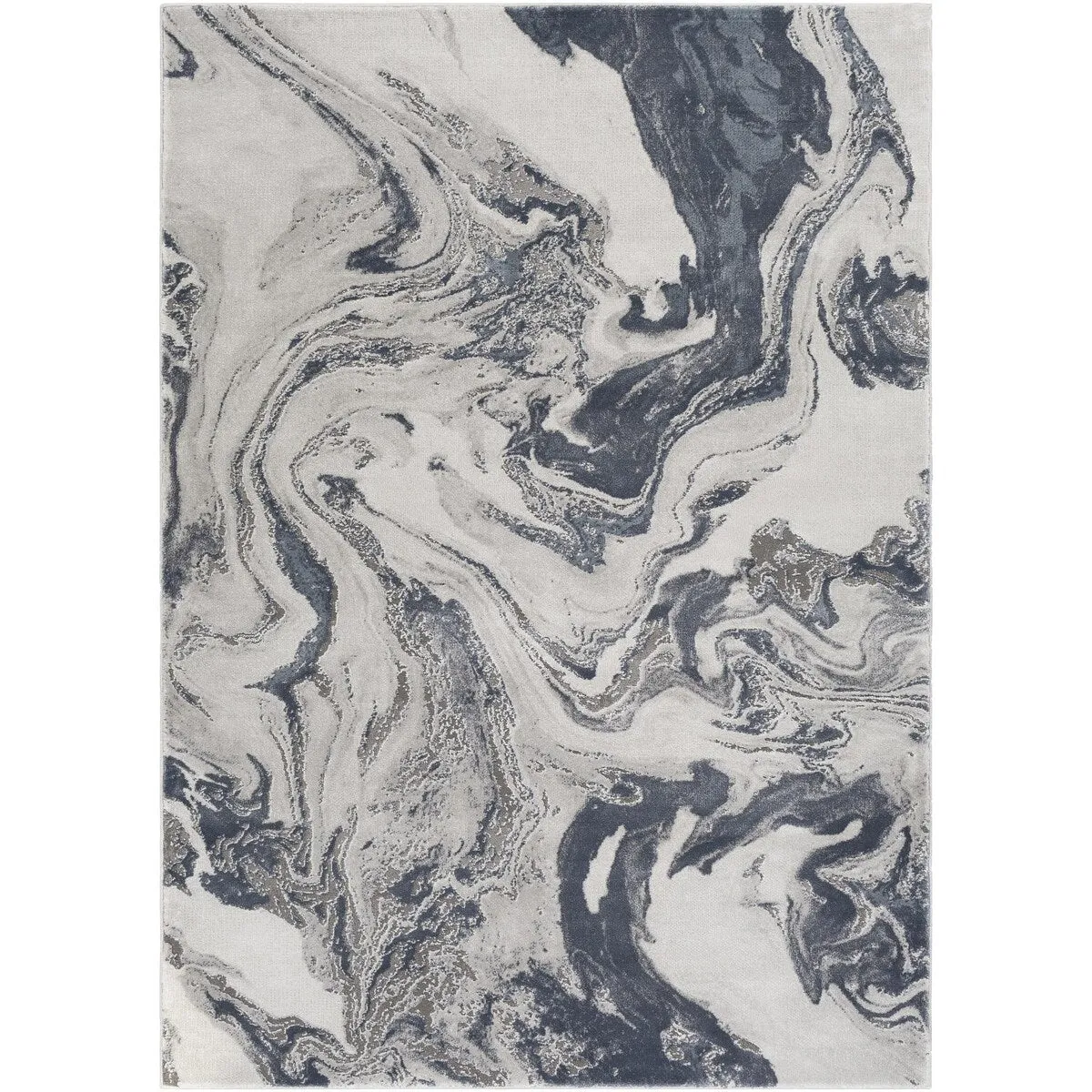 Livabliss Tibetan Modern Swirl Area Rug