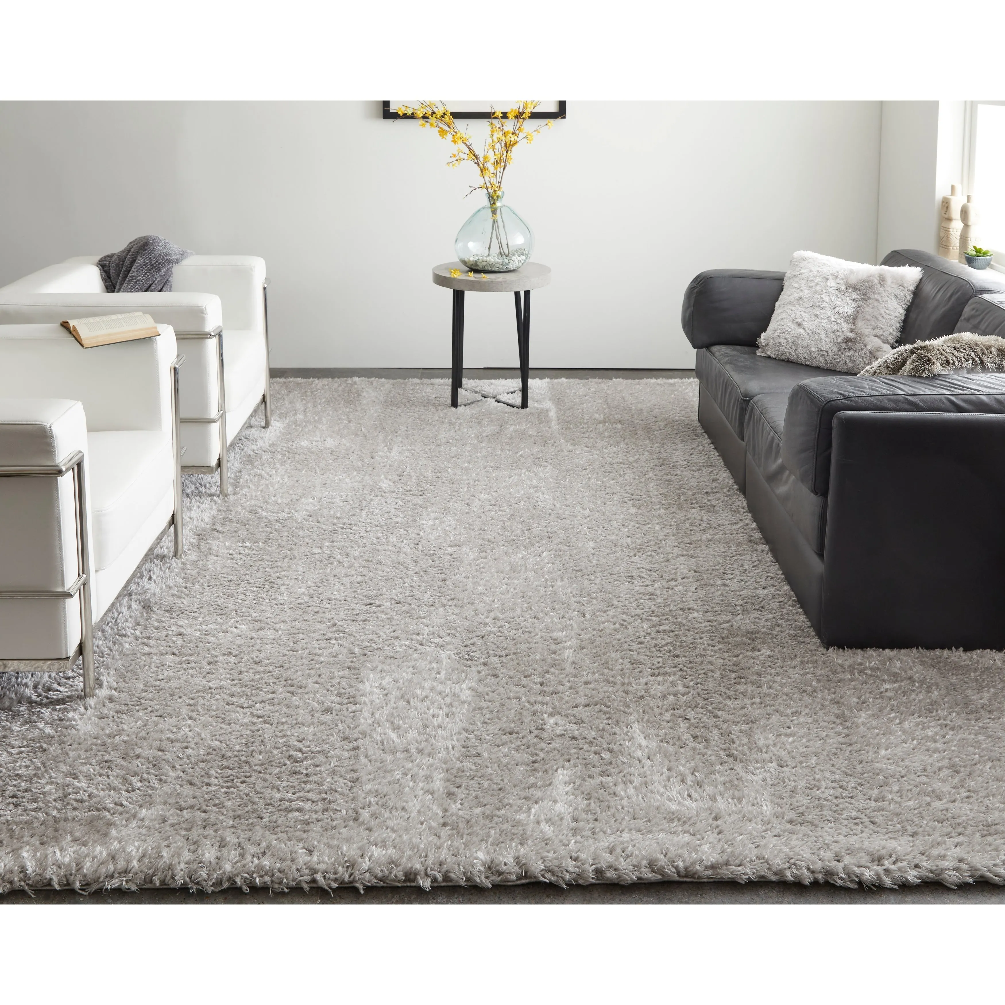 Loman Solid Modern Area Rug