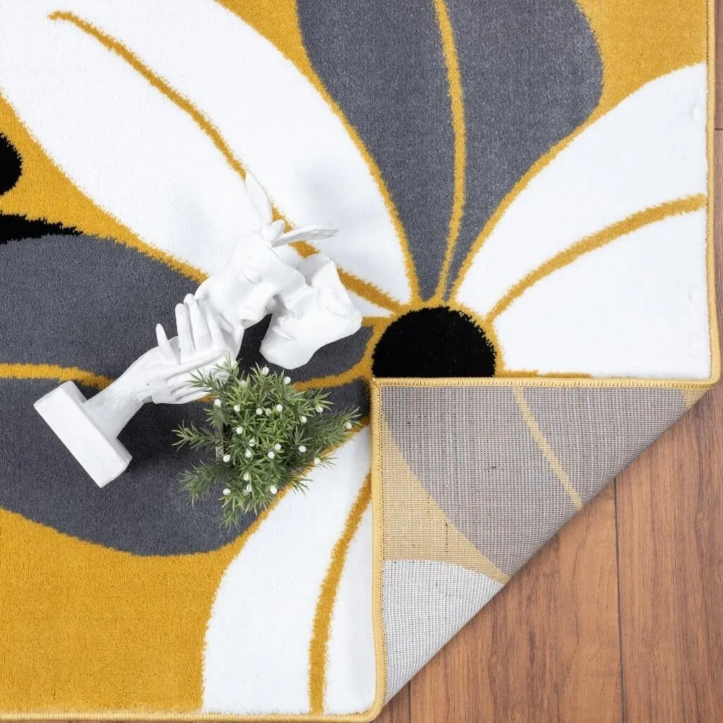 LUXE WEAVERS Modern Floral Area Rug. Medium Pile. Stain-Resistant Rug