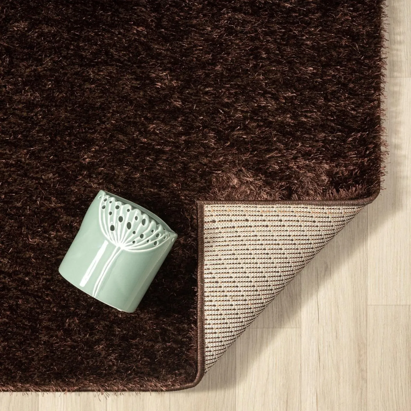 Luxe Weavers Shag Solid Area Rug for Living Rooms