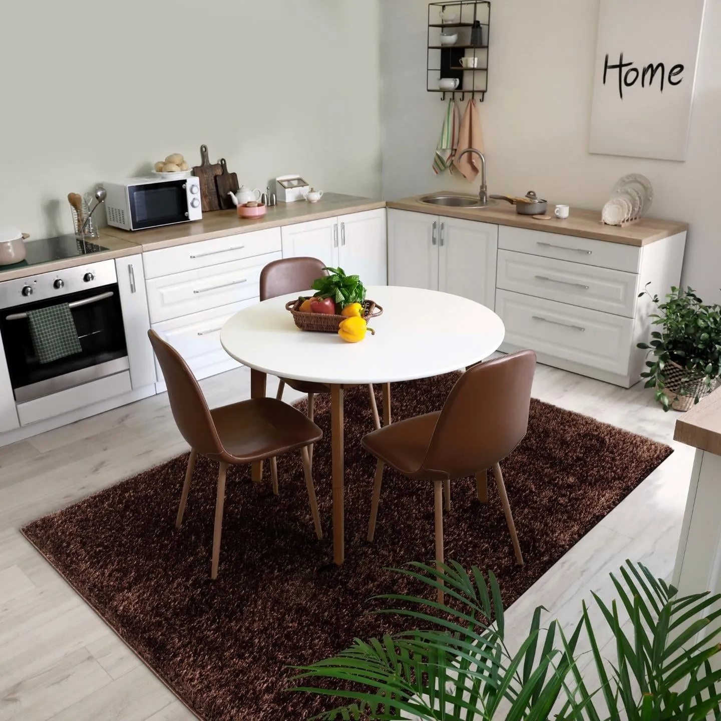 Luxe Weavers Shag Solid Area Rug for Living Rooms