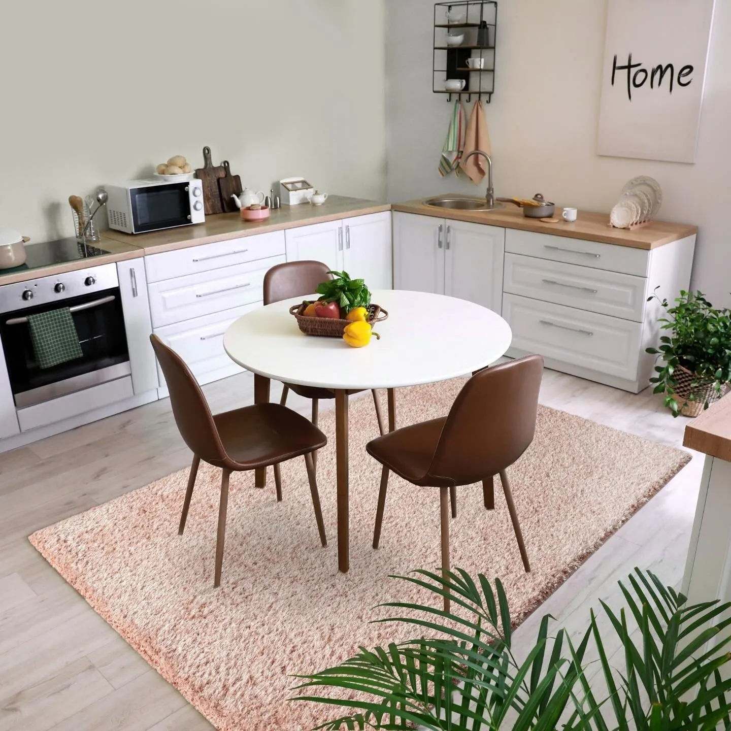 Luxe Weavers Shag Solid Area Rug for Living Rooms