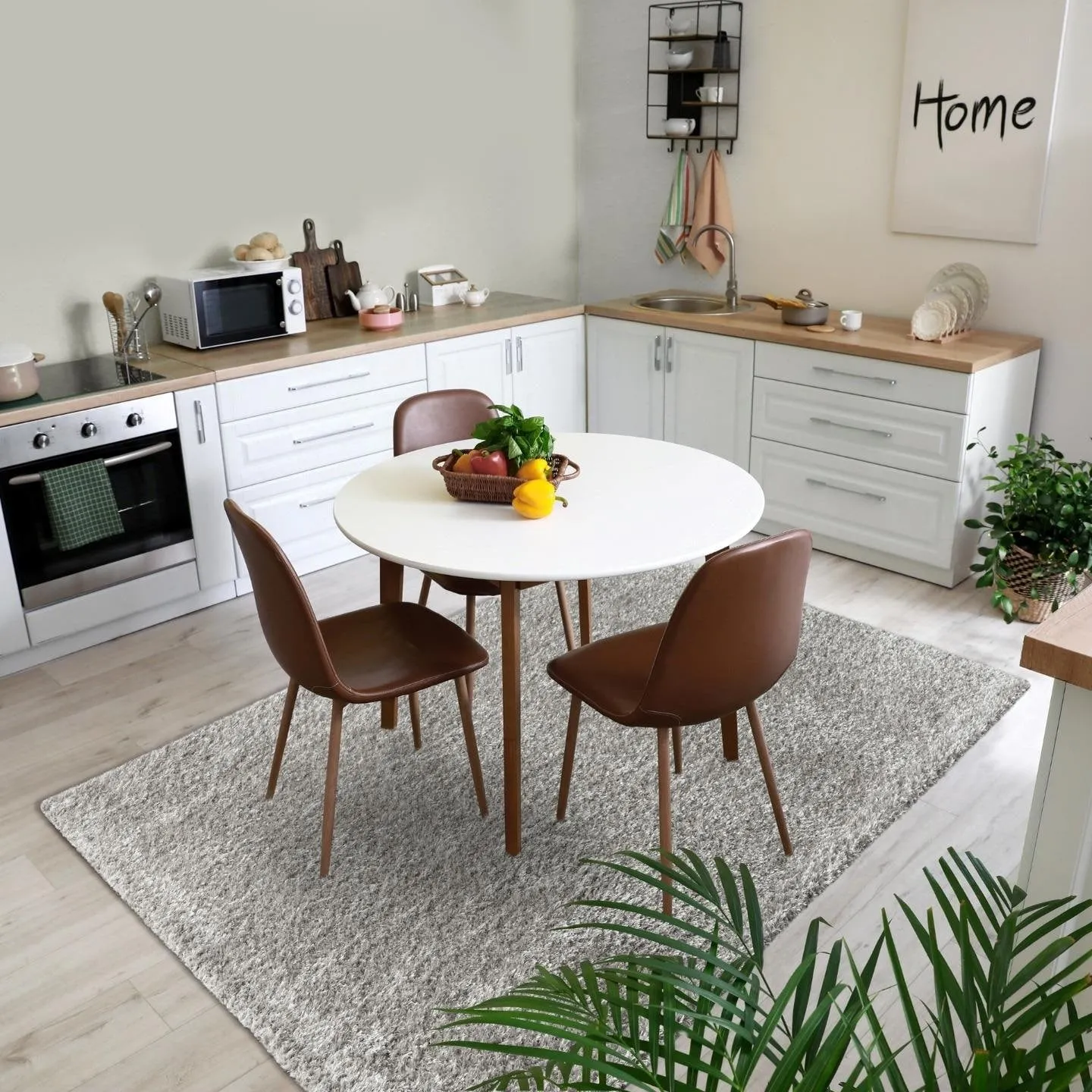 Luxe Weavers Shag Solid Area Rug for Living Rooms