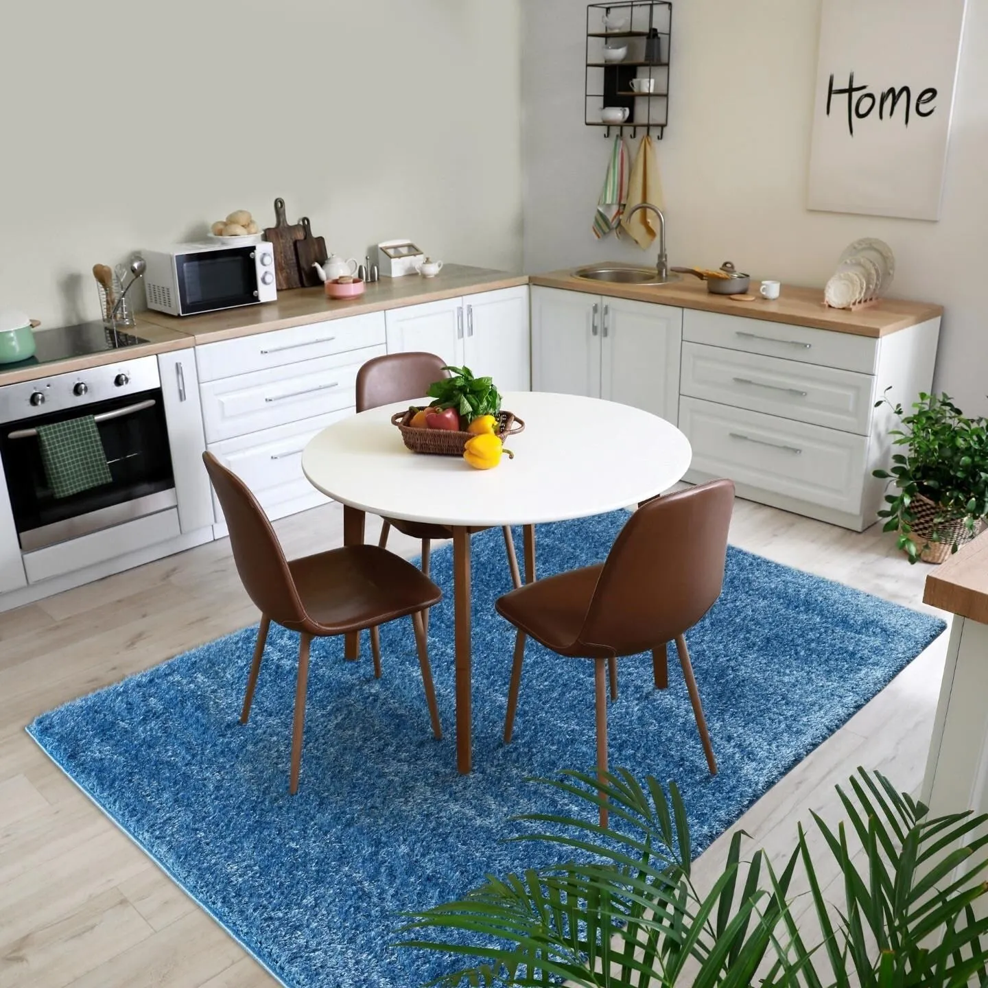 Luxe Weavers Shag Solid Area Rug for Living Rooms
