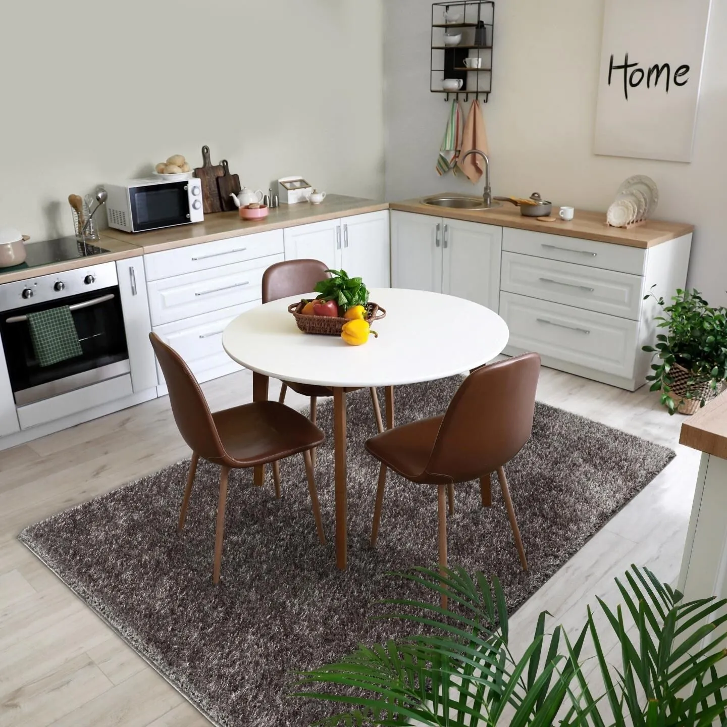 Luxe Weavers Shag Solid Area Rug for Living Rooms