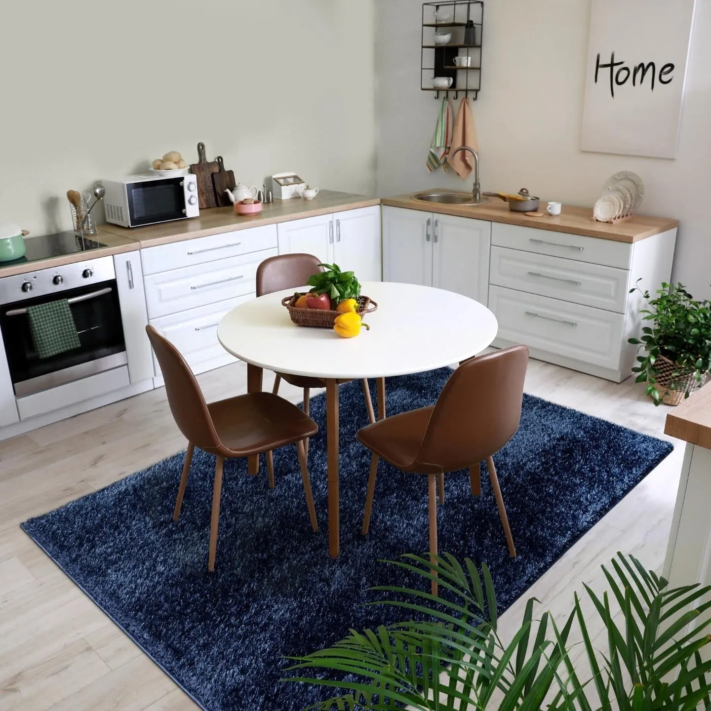 Luxe Weavers Shag Solid Area Rug for Living Rooms