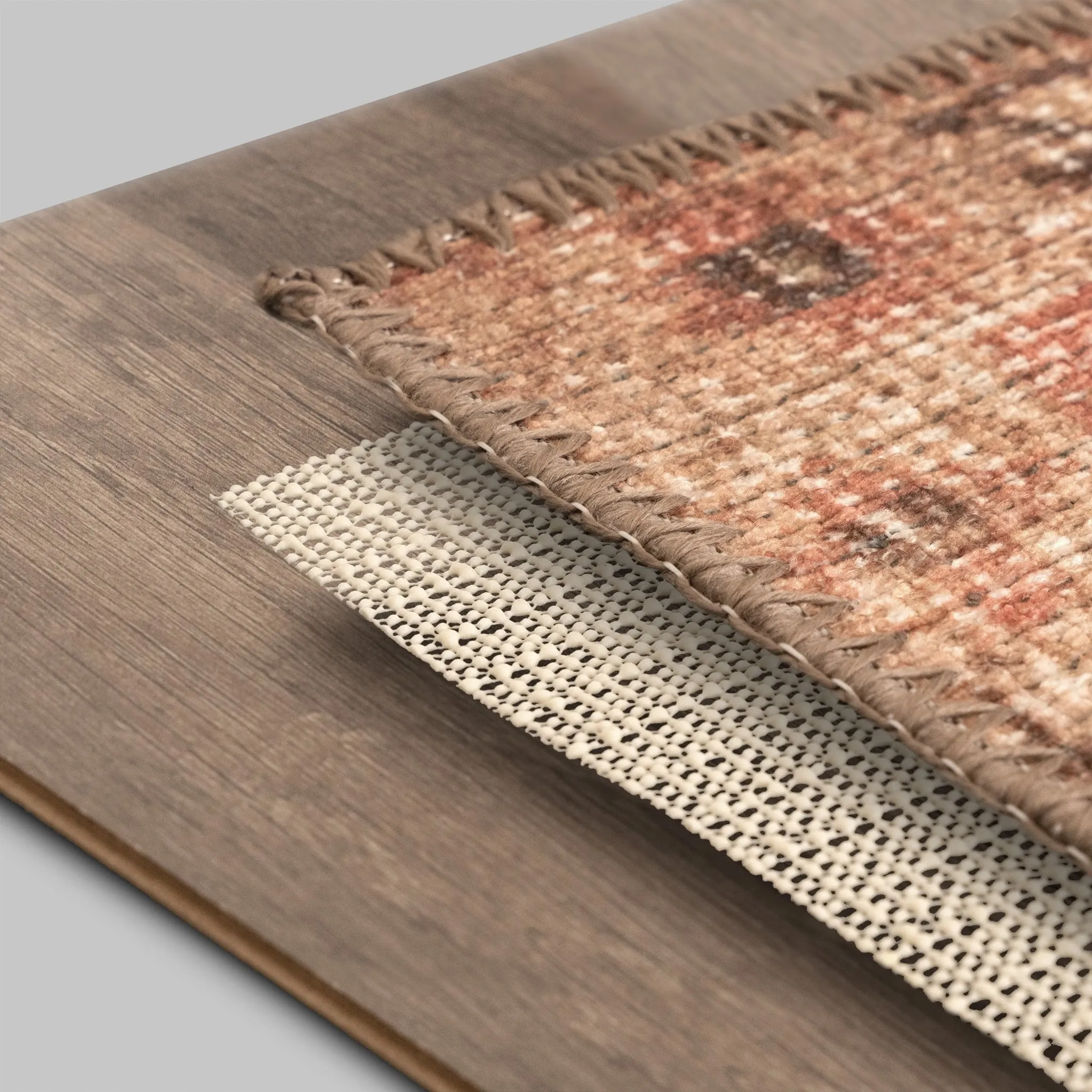 Luxury Grip Traditional Solid Non Slip Rug Pad