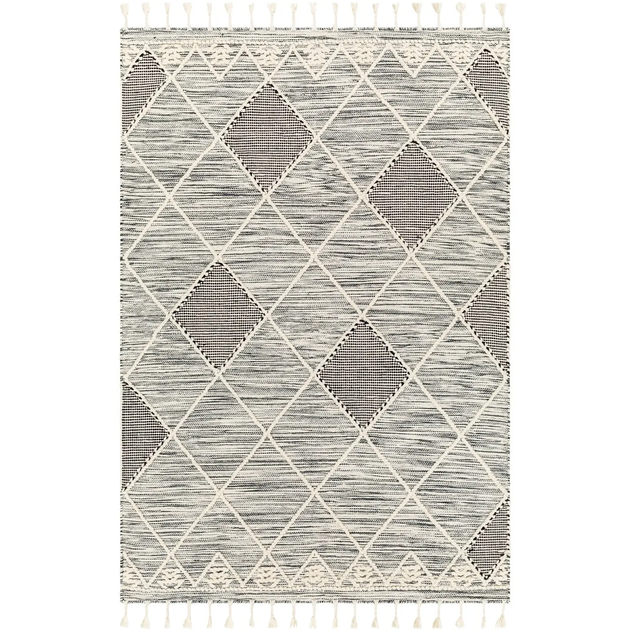 Maaxi Handmade Farmhouse Trellis Wool Area Rug