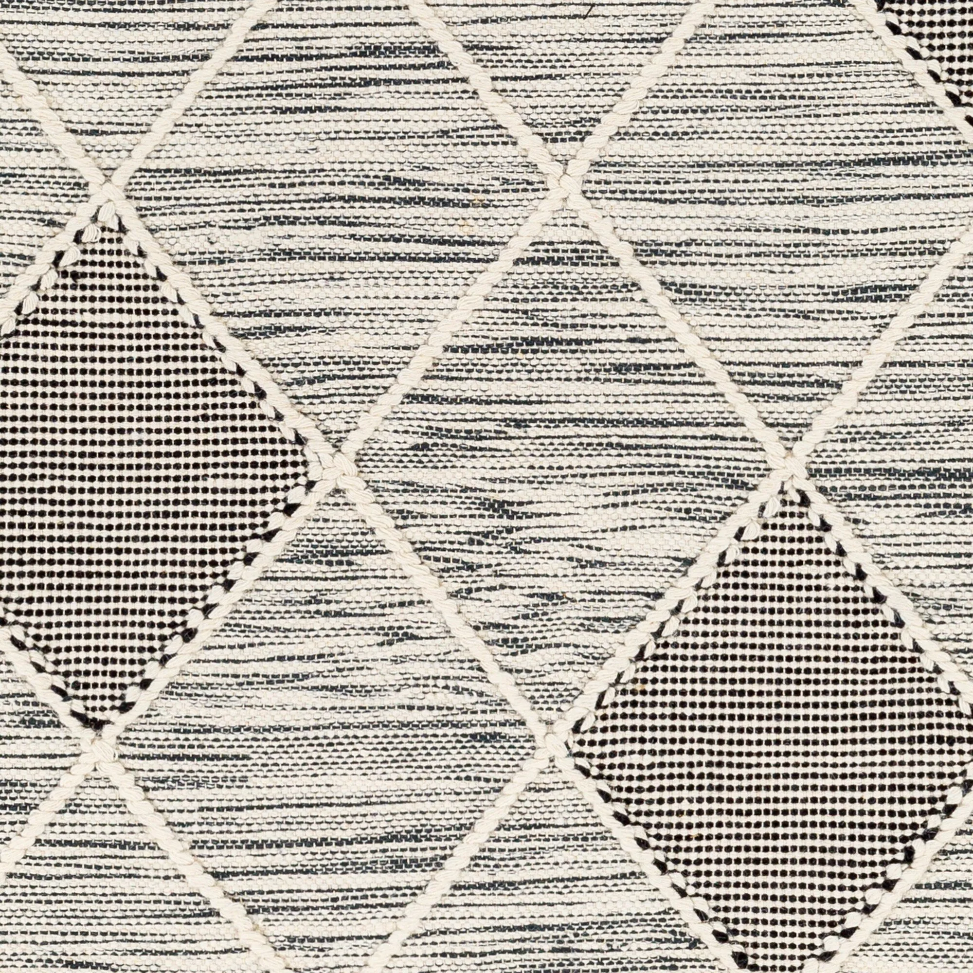 Maaxi Handmade Farmhouse Trellis Wool Area Rug