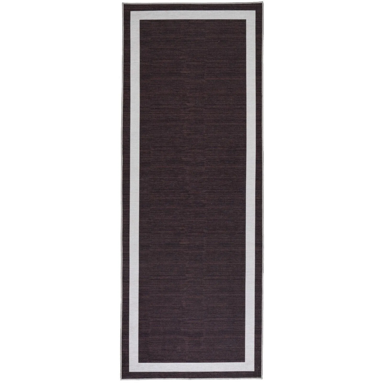 Machine Washable Area Rug With Non Slip Backing - Everest Geometric Modern Border Design