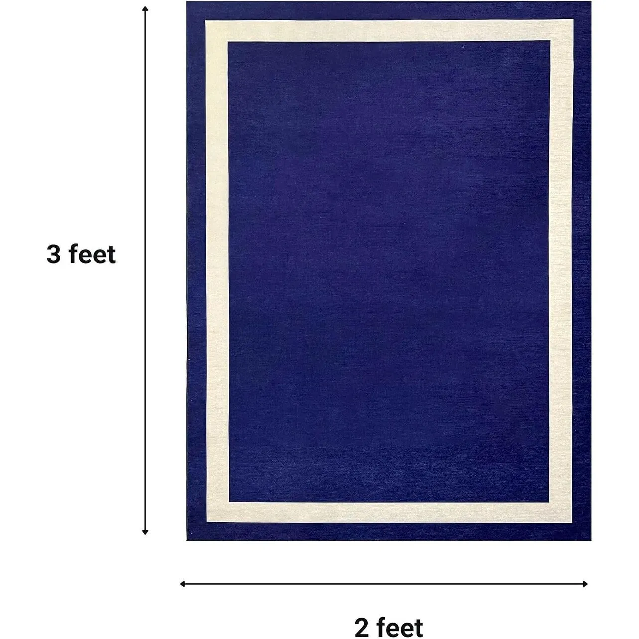 Machine Washable Area Rug With Non Slip Backing - Everest Geometric Modern Border Design