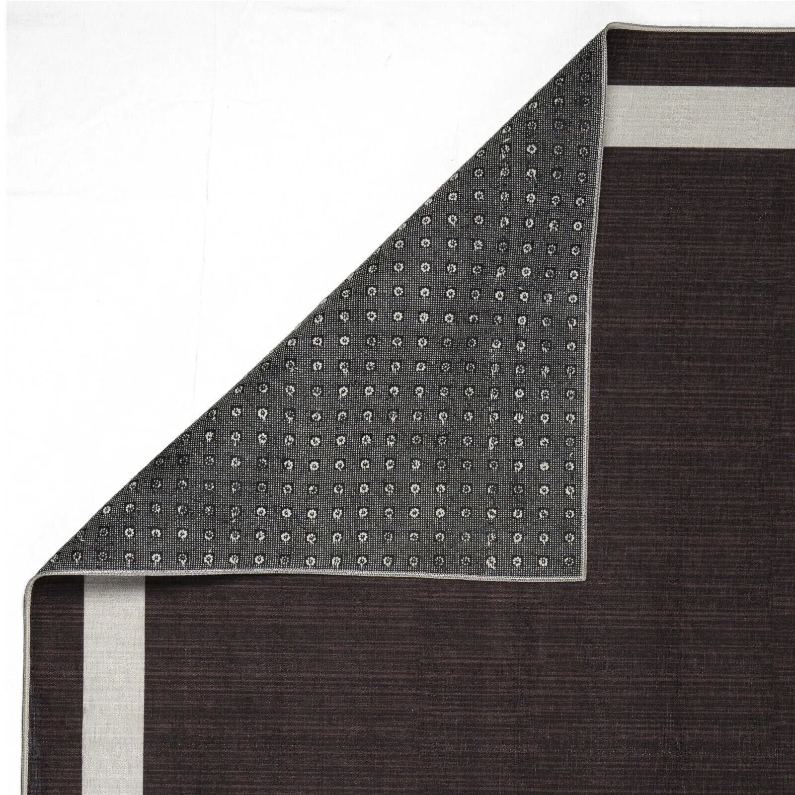 Machine Washable Area Rug With Non Slip Backing - Everest Geometric Modern Border Design