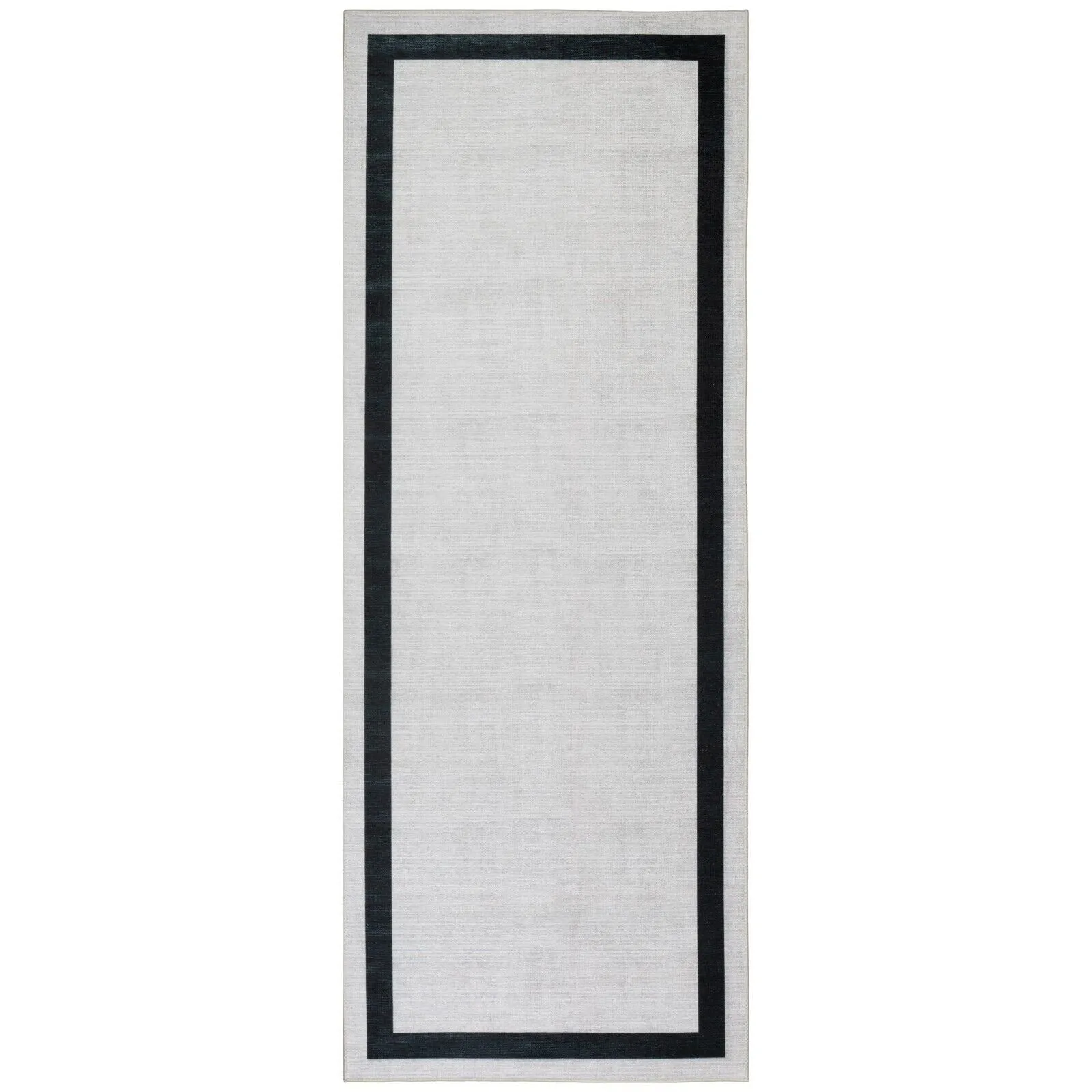 Machine Washable Area Rug With Non Slip Backing - Everest Geometric Modern Border Design