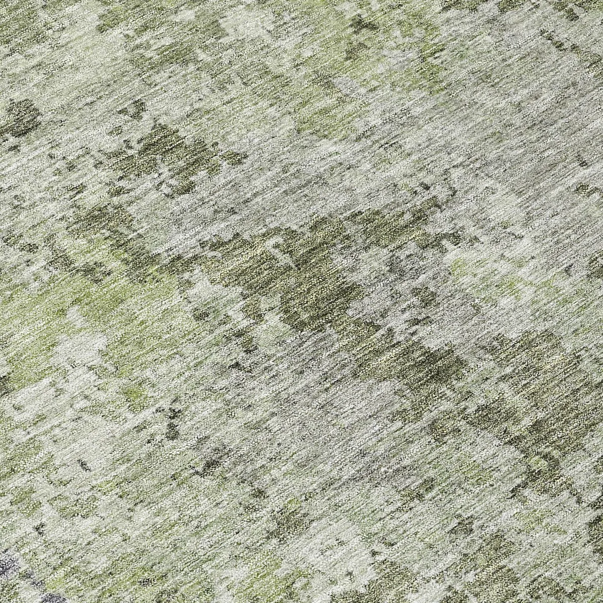 Machine Washable Indoor/ Outdoor Abstract Contemporary Chantille Rug