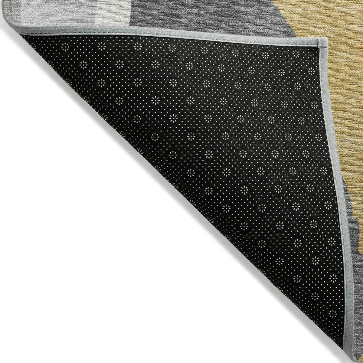 Machine Washable Indoor/ Outdoor Abstract Contemporary Chantille Rug