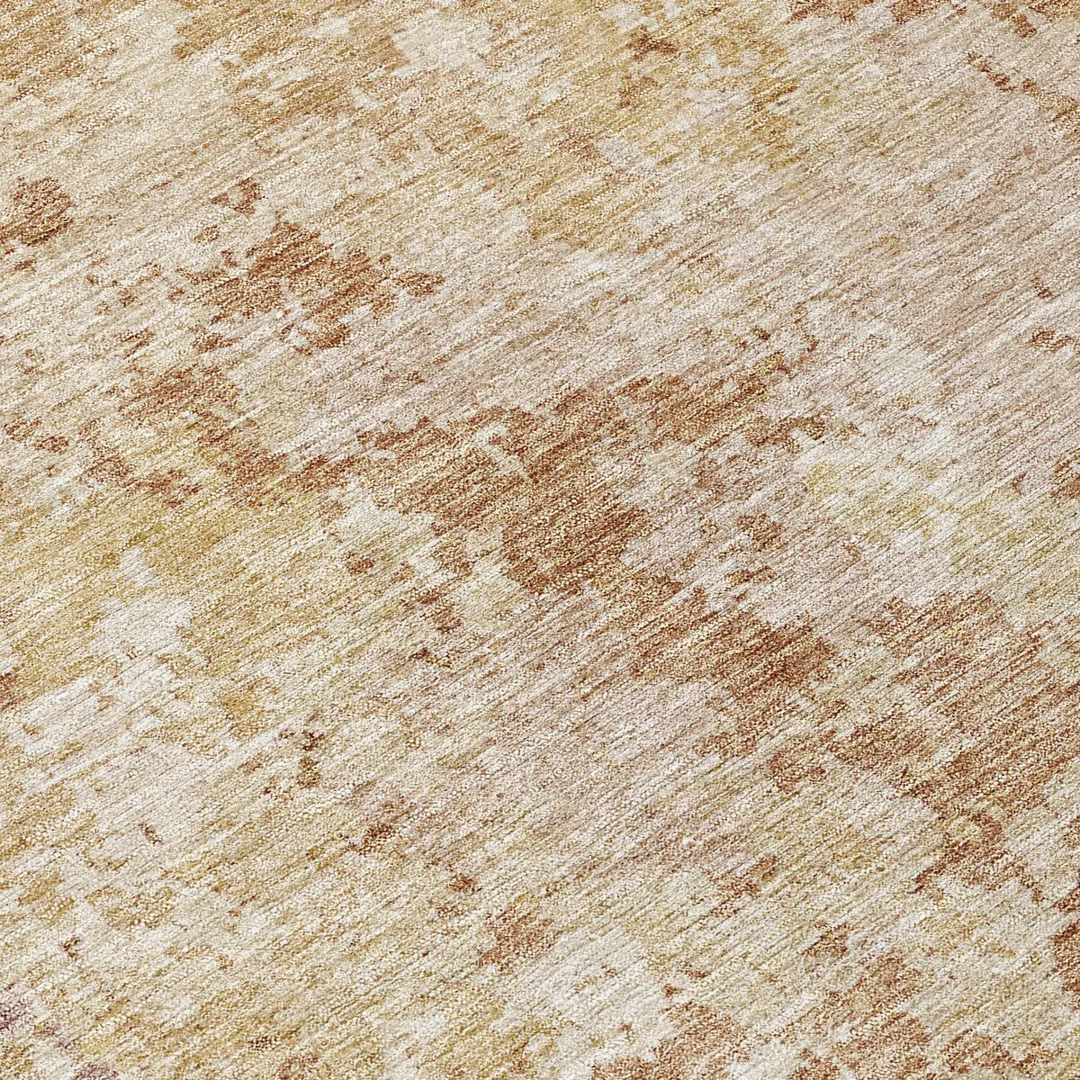 Machine Washable Indoor/ Outdoor Abstract Contemporary Chantille Rug