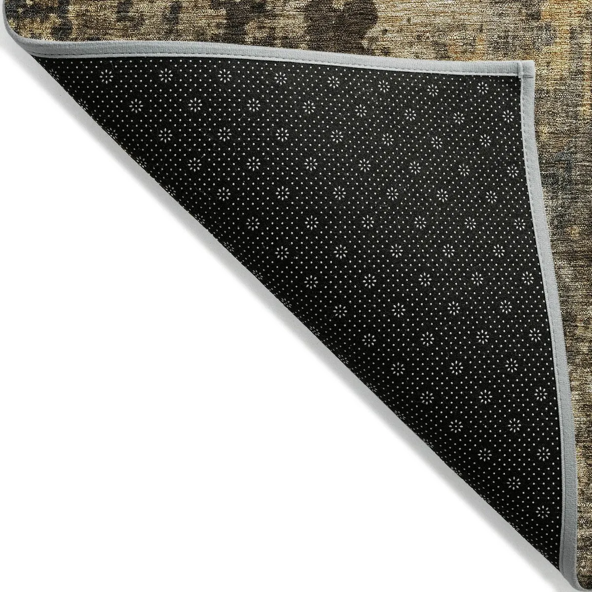 Machine Washable Indoor/ Outdoor Abstract Contemporary Chantille Rug