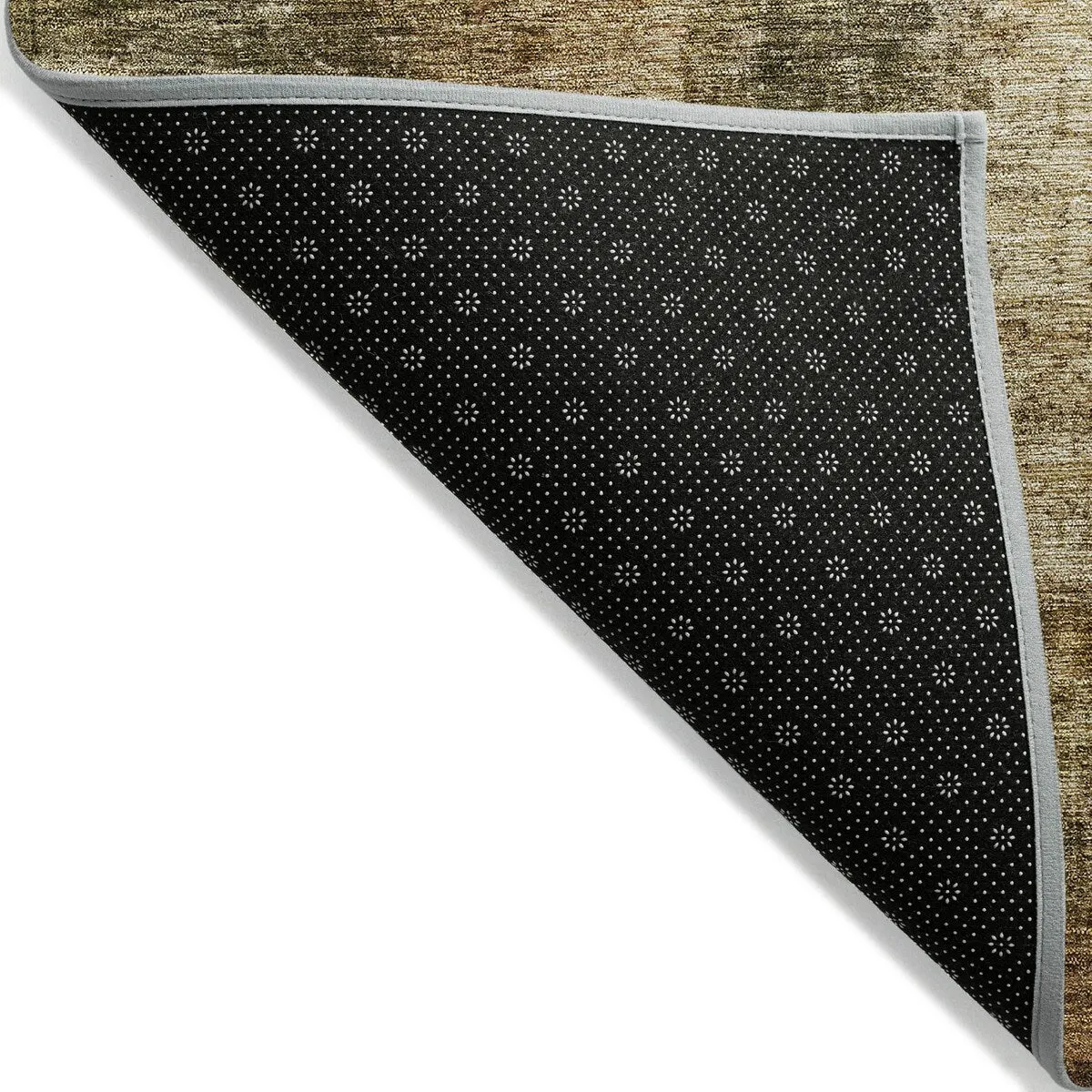 Machine Washable Indoor/ Outdoor Abstract Contemporary Chantille Rug