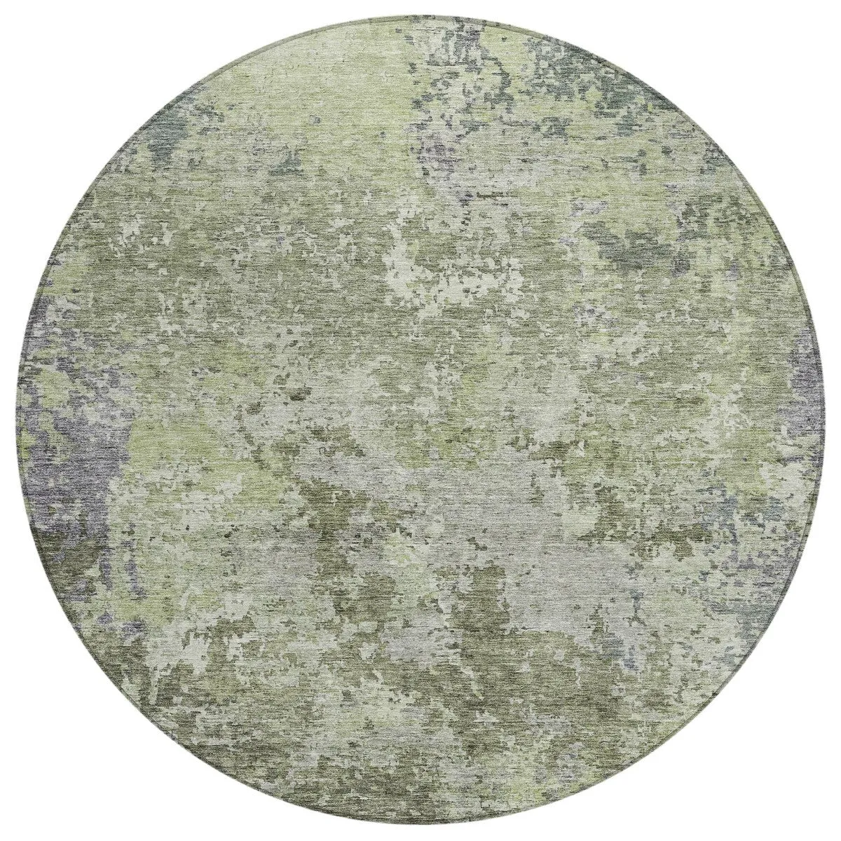 Machine Washable Indoor/ Outdoor Abstract Contemporary Chantille Rug