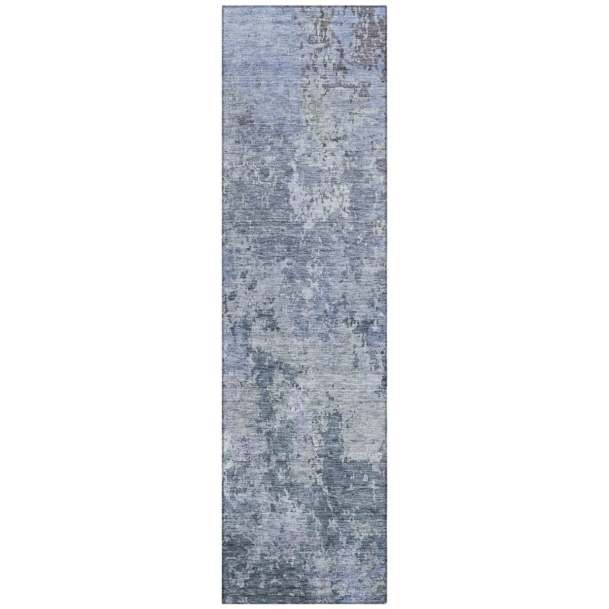 Machine Washable Indoor/ Outdoor Abstract Contemporary Chantille Rug