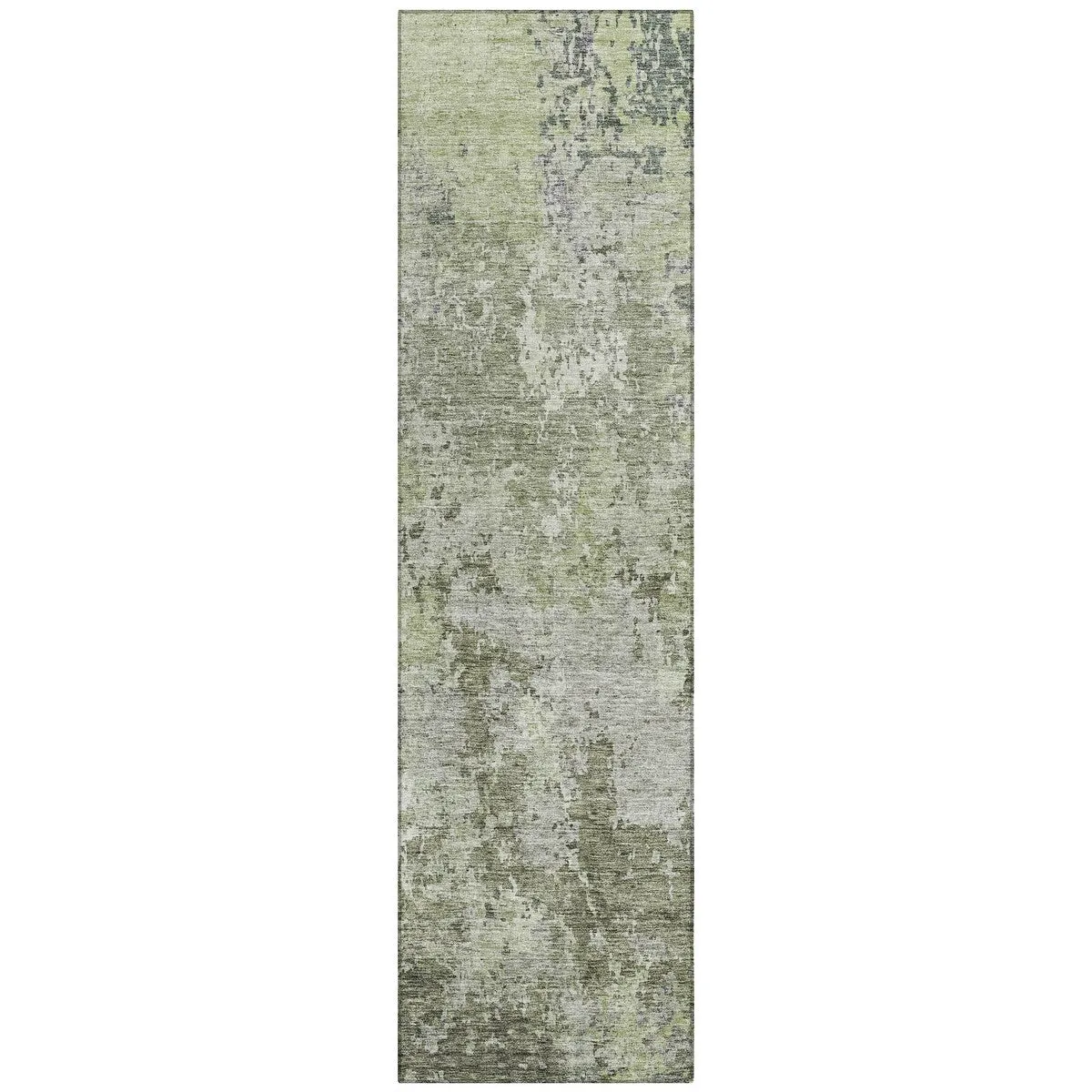 Machine Washable Indoor/ Outdoor Abstract Contemporary Chantille Rug