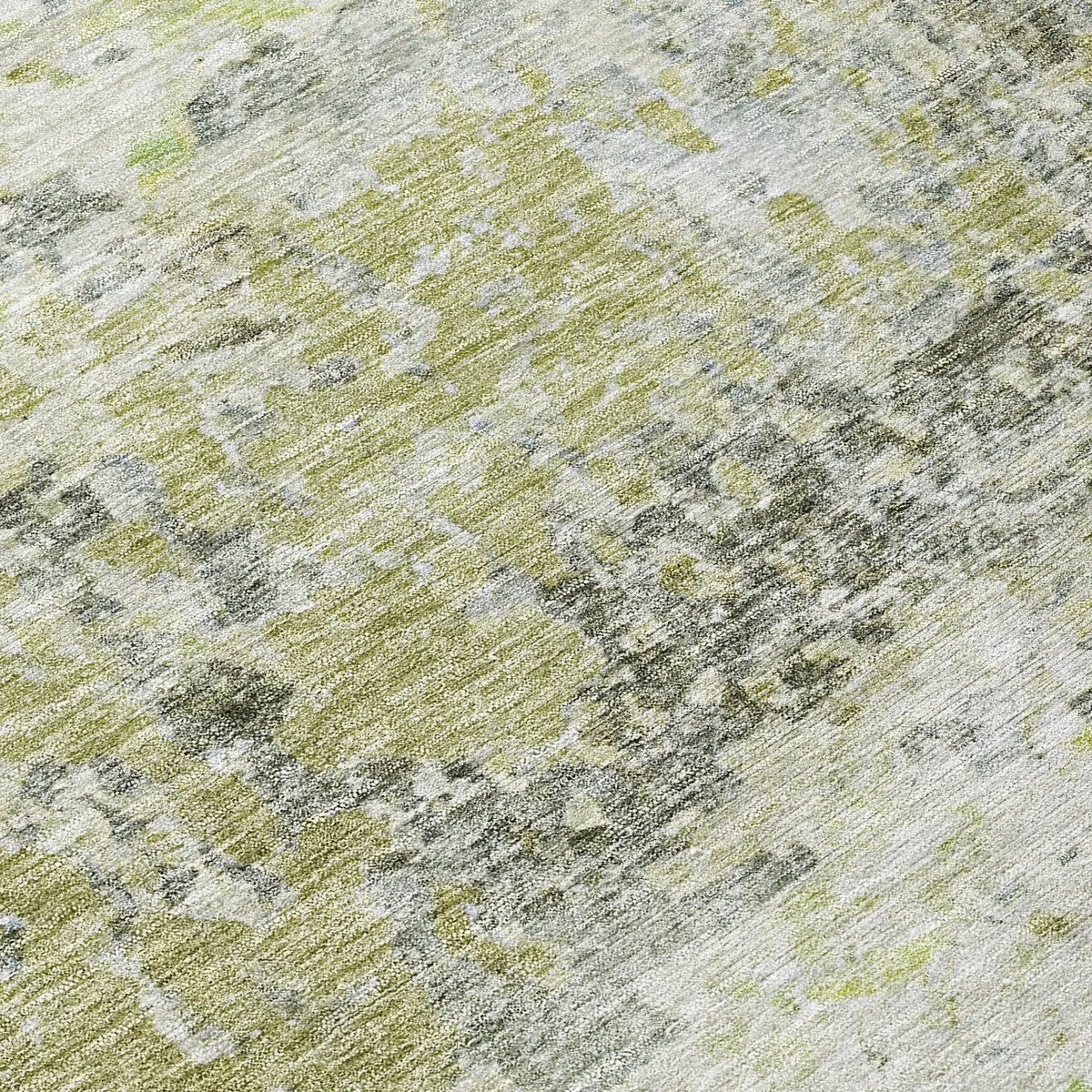 Machine Washable Indoor/ Outdoor Abstract Contemporary Chantille Rug