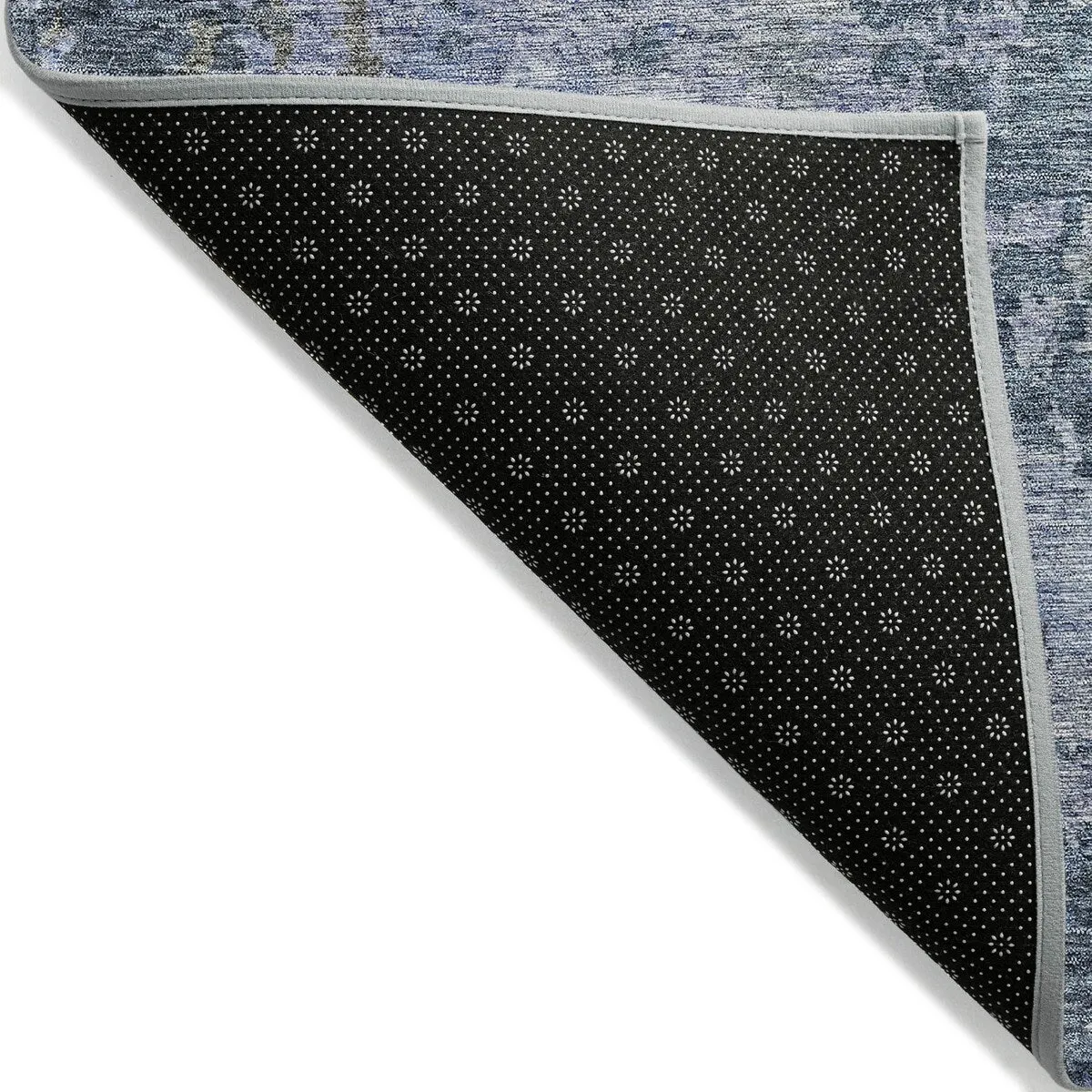 Machine Washable Indoor/ Outdoor Abstract Contemporary Chantille Rug