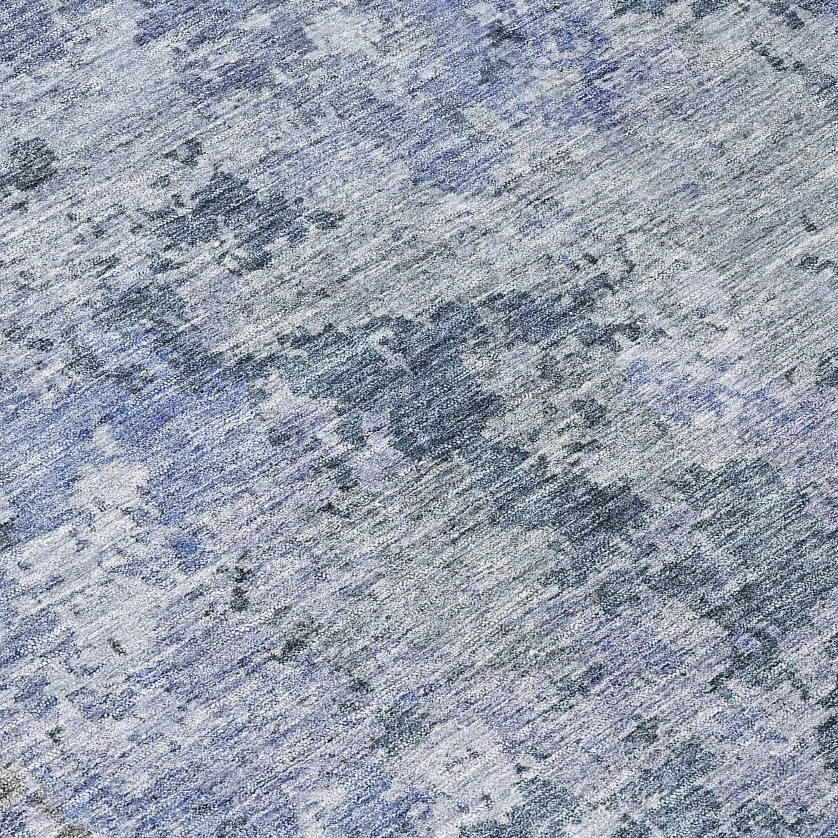 Machine Washable Indoor/ Outdoor Abstract Contemporary Chantille Rug