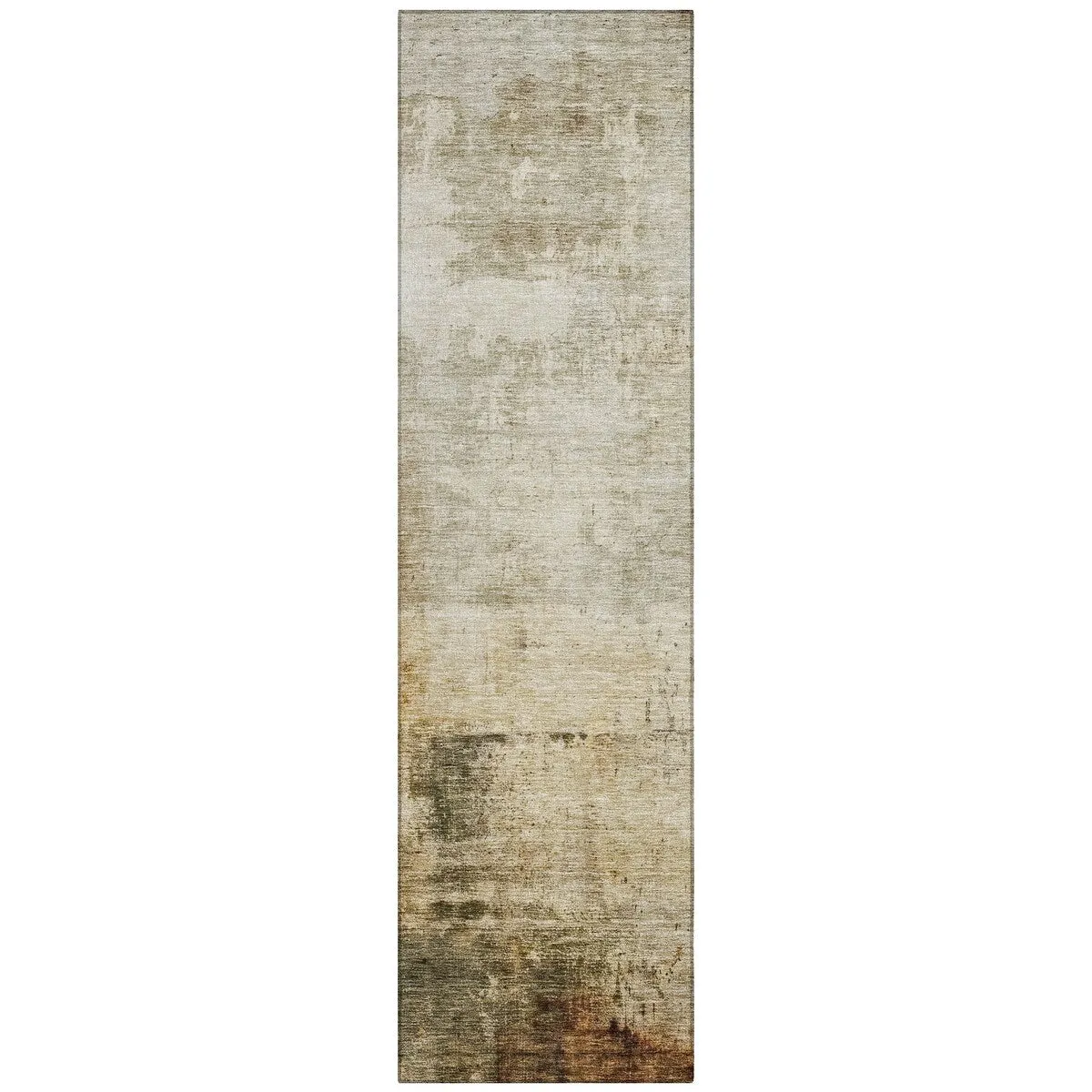 Machine Washable Indoor/ Outdoor Abstract Contemporary Chantille Rug