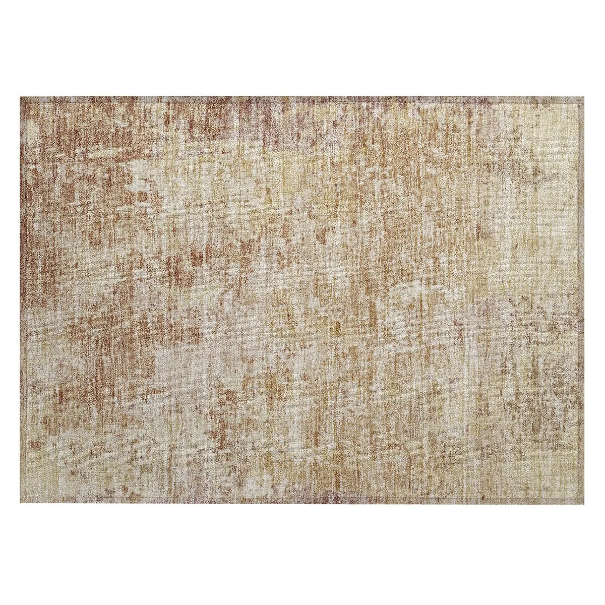 Machine Washable Indoor/ Outdoor Abstract Contemporary Chantille Rug