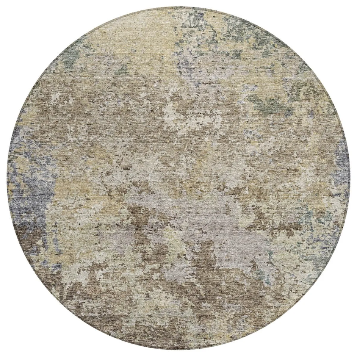 Machine Washable Indoor/ Outdoor Abstract Contemporary Chantille Rug