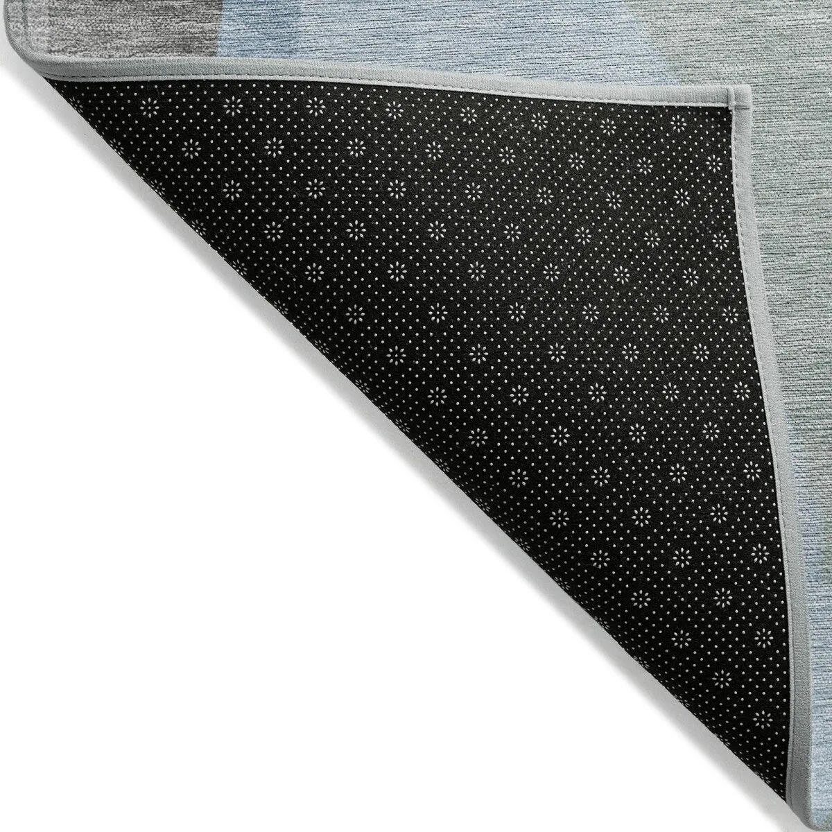 Machine Washable Indoor/ Outdoor Abstract Contemporary Chantille Rug