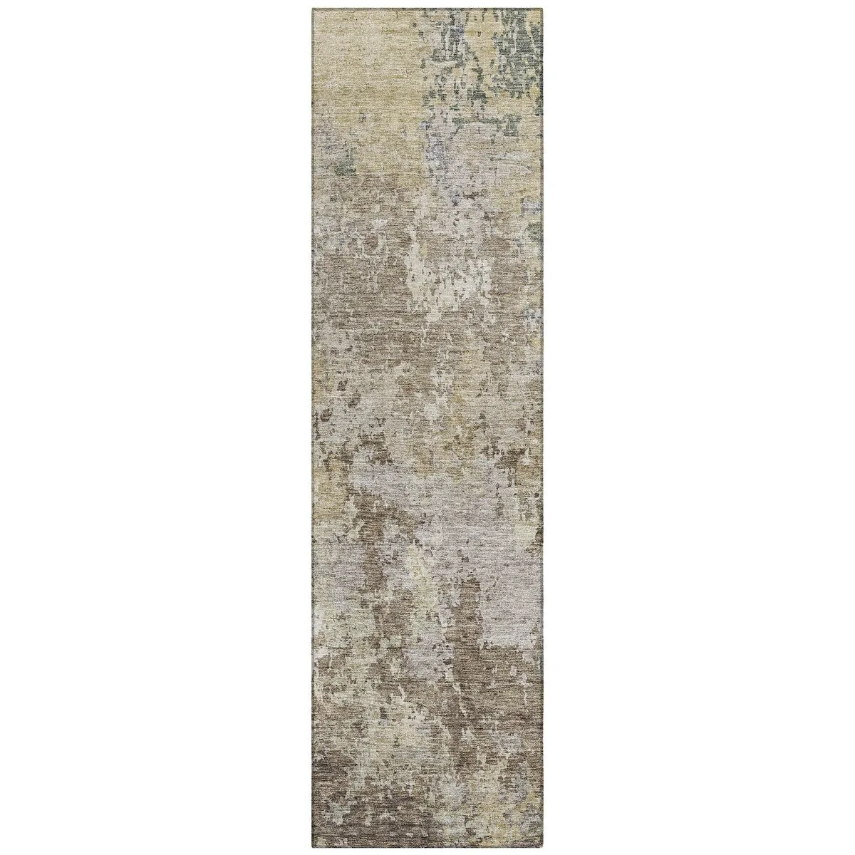 Machine Washable Indoor/ Outdoor Abstract Contemporary Chantille Rug
