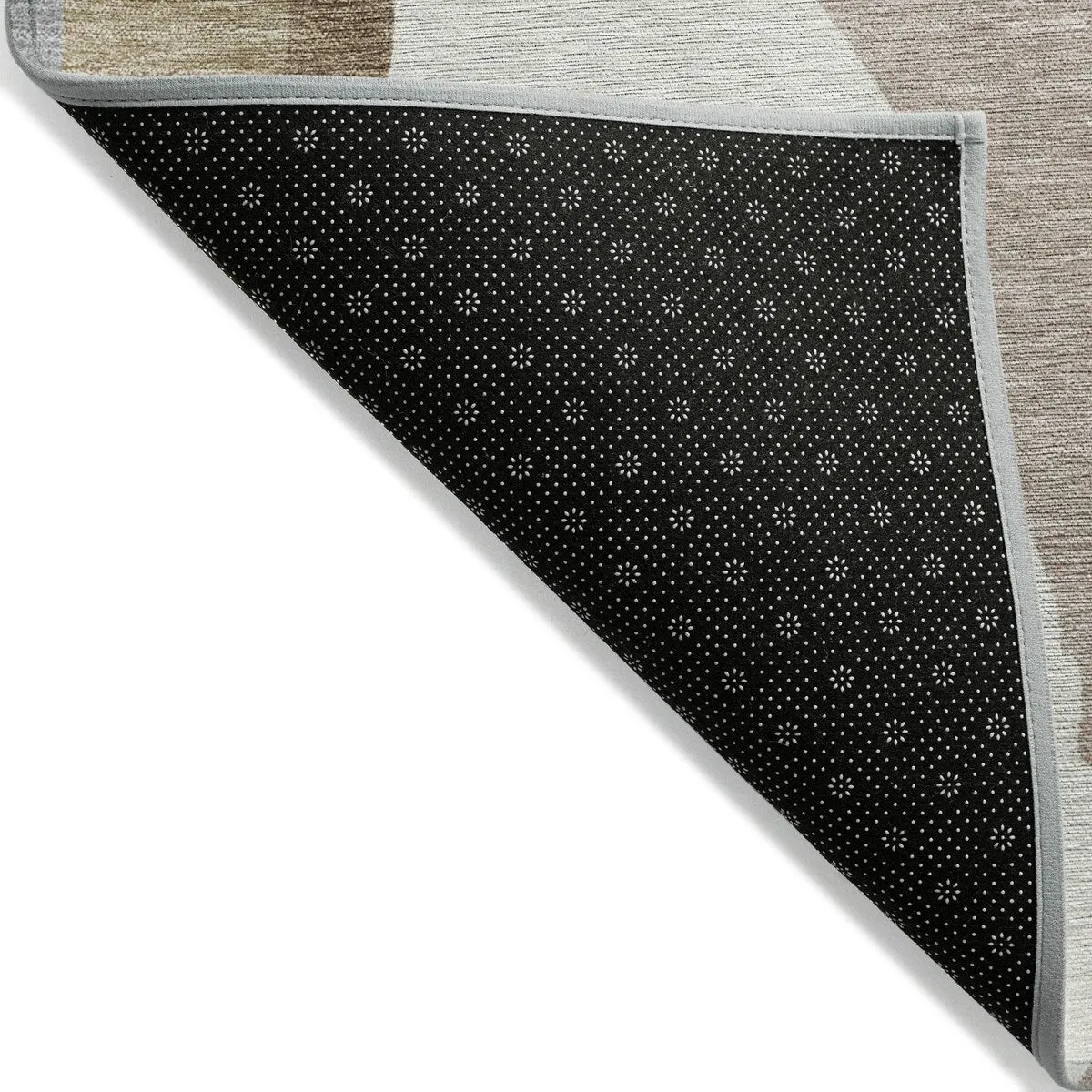 Machine Washable Indoor/ Outdoor Abstract Contemporary Chantille Rug