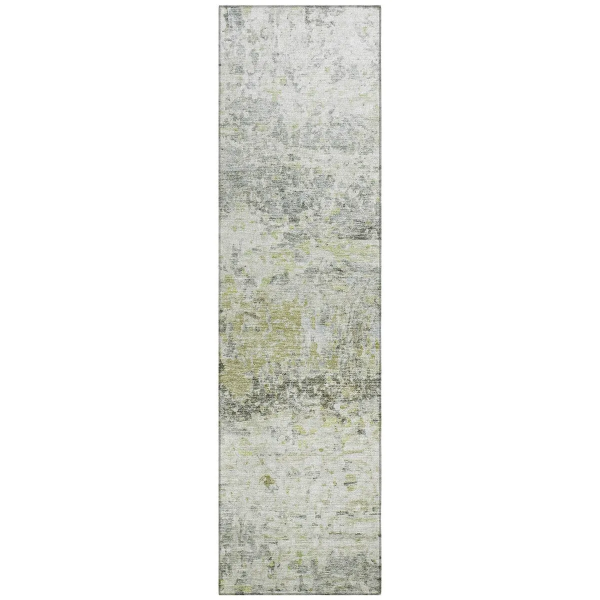 Machine Washable Indoor/ Outdoor Abstract Contemporary Chantille Rug