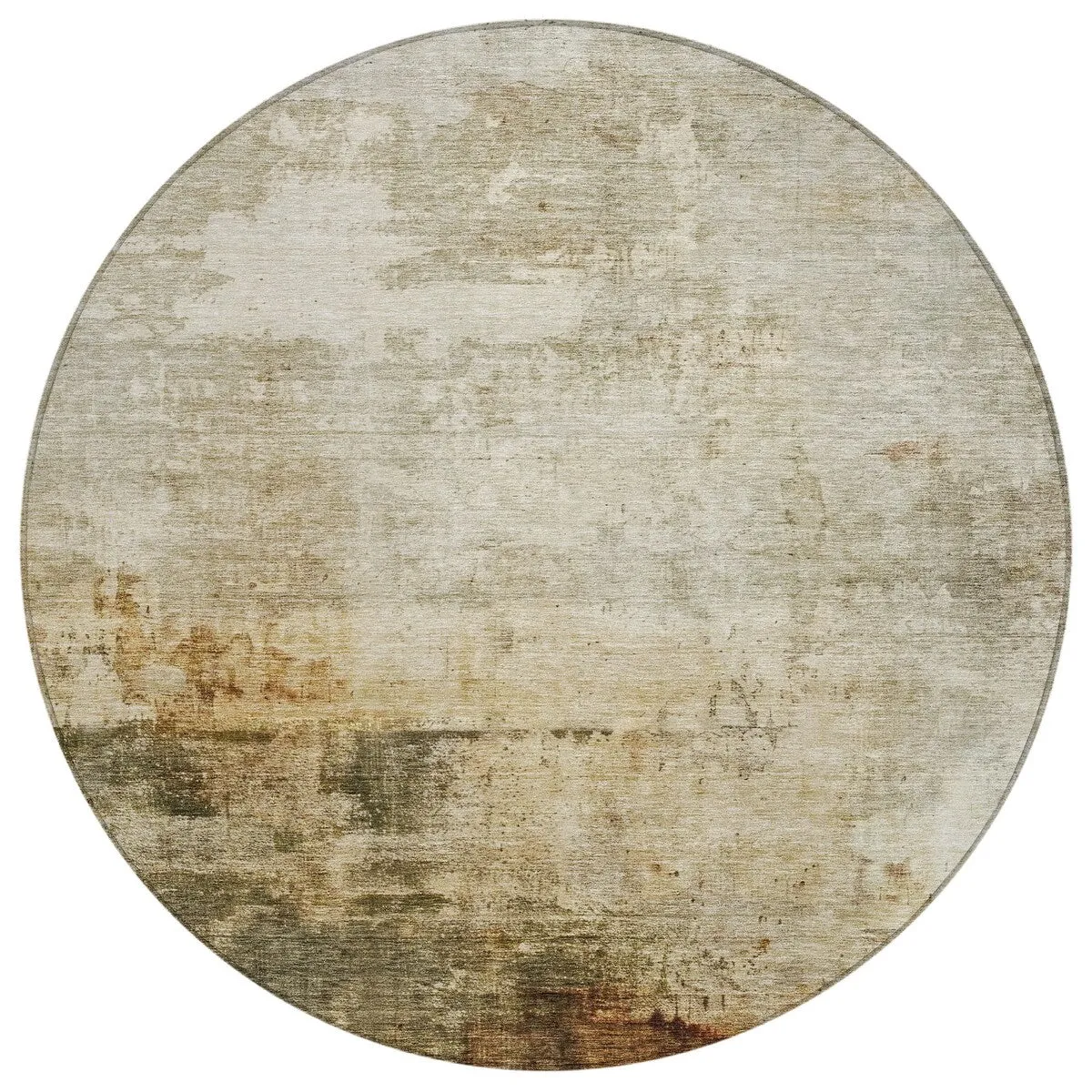 Machine Washable Indoor/ Outdoor Abstract Contemporary Chantille Rug