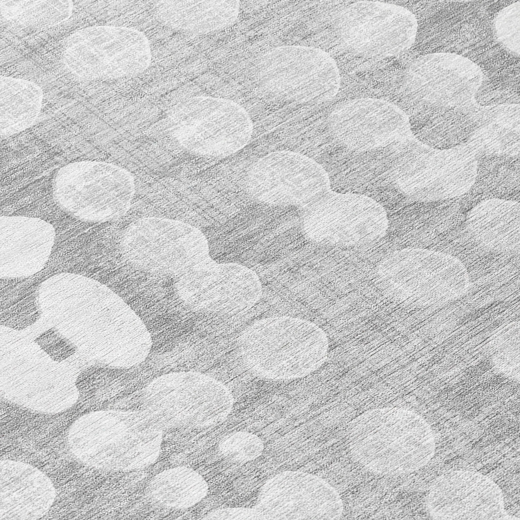 Machine Washable Indoor/ Outdoor Chantille Abstract Dots Rug